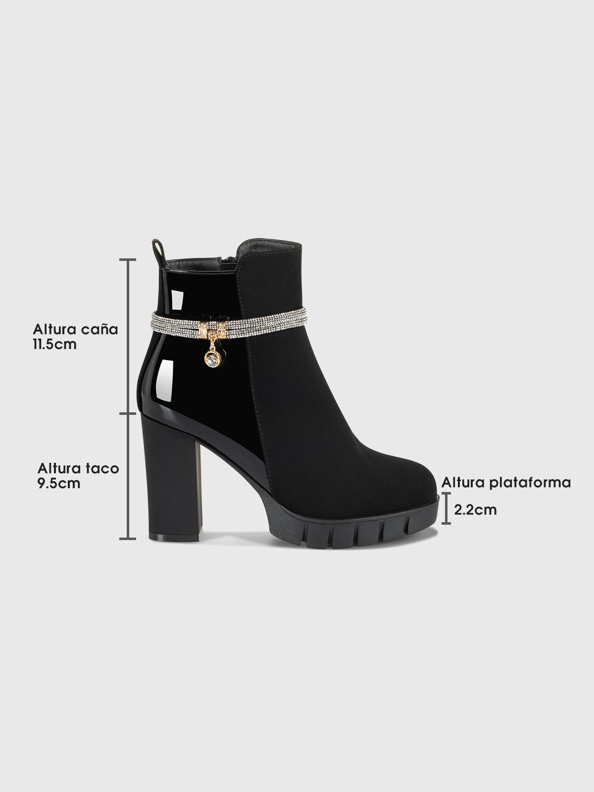 Botin Mujer Zoe Negro Weide-5