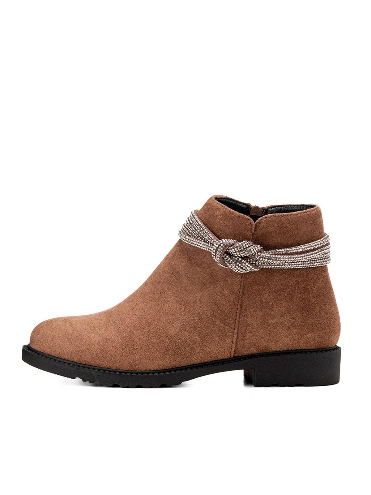 Botin Caqui Casual Mujer Weide GH109-2