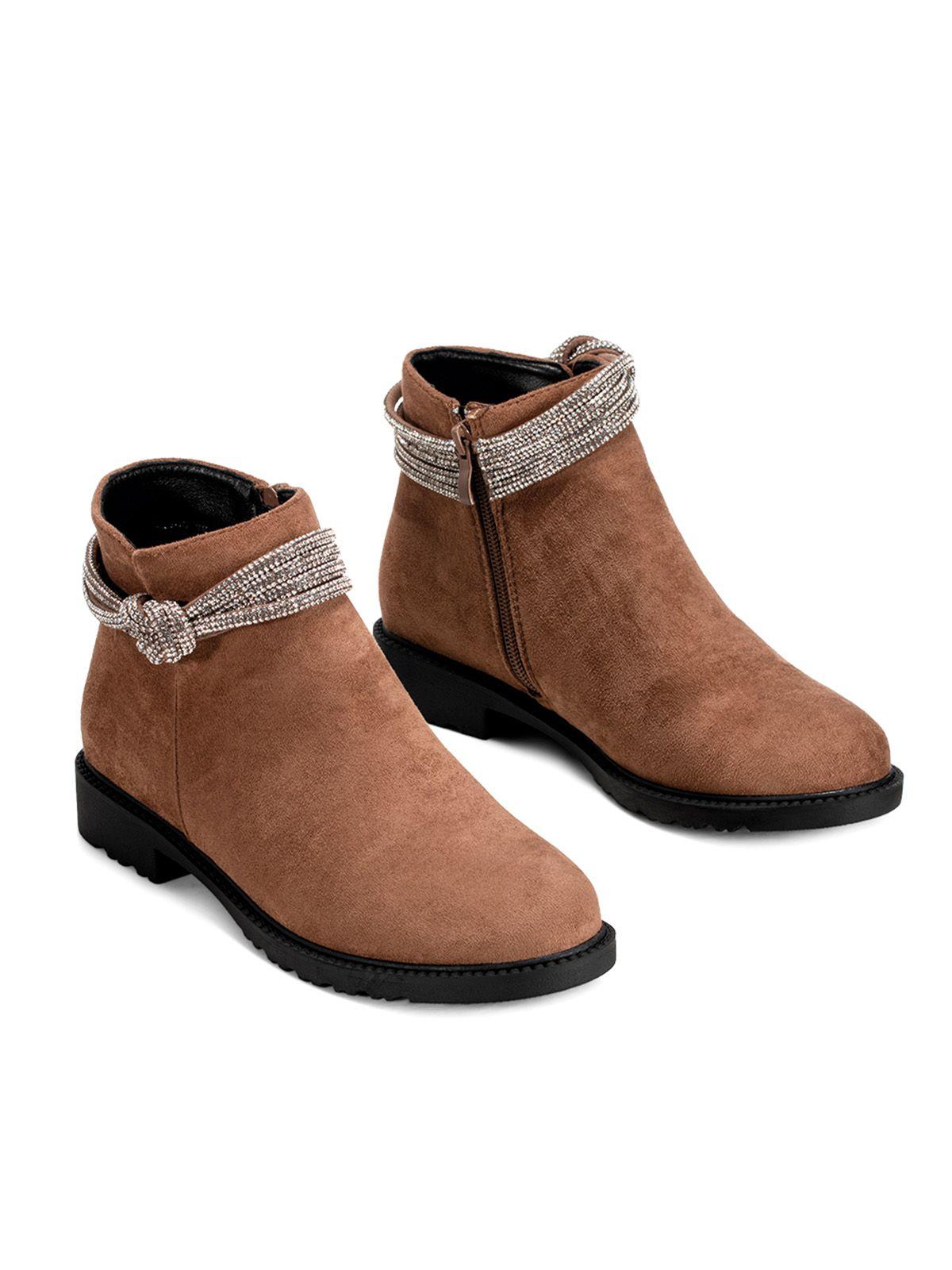 Botin Caqui Casual Mujer Weide GH109-4