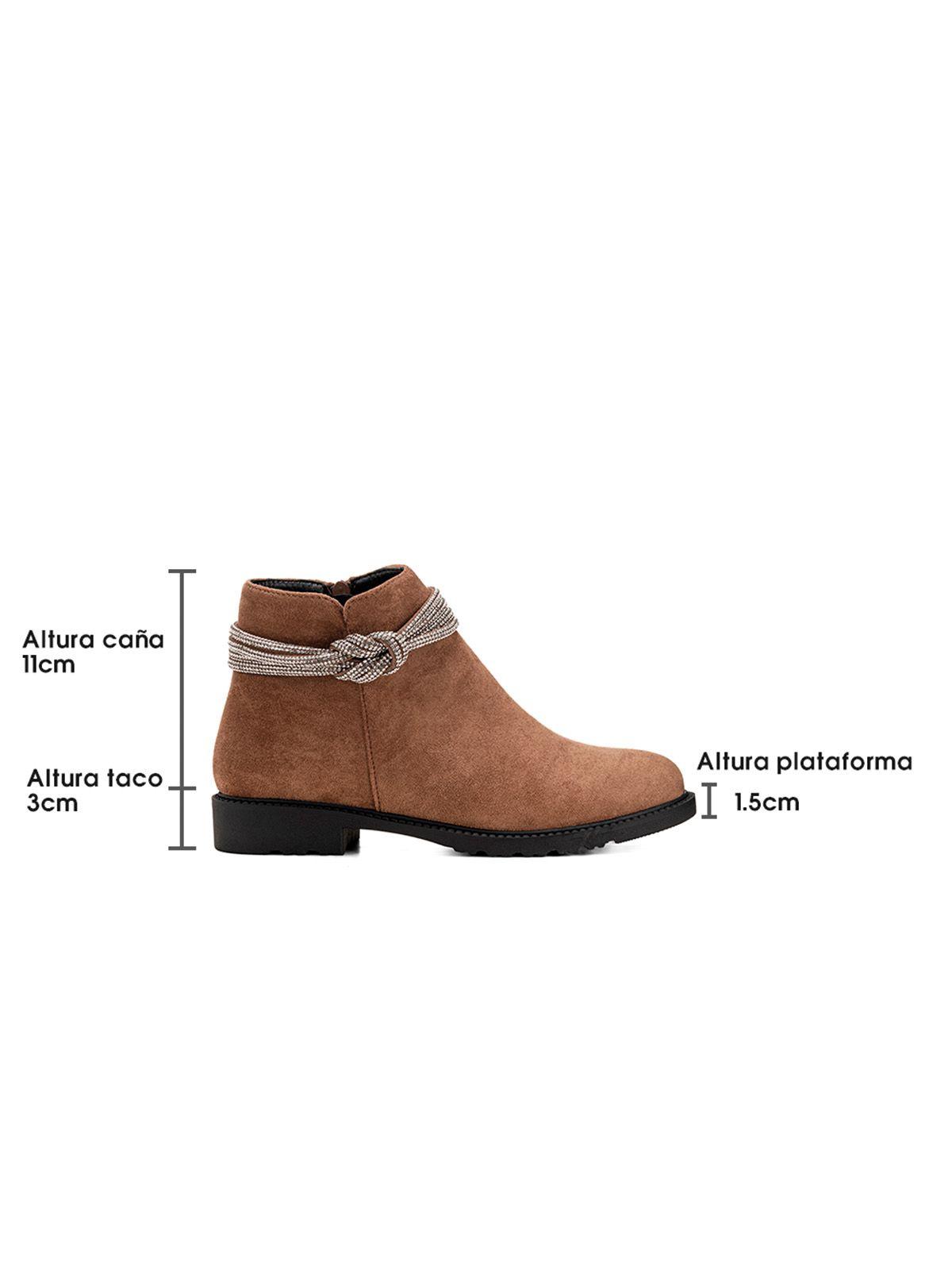 Botin Caqui Casual Mujer Weide GH109-5