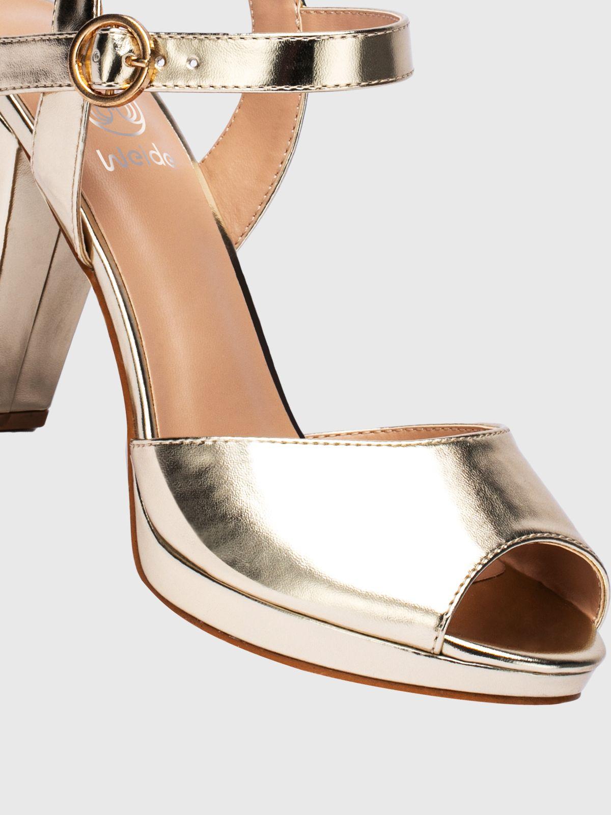 Sandalia Taco Dorado Fiesta YOU198 Weide-5