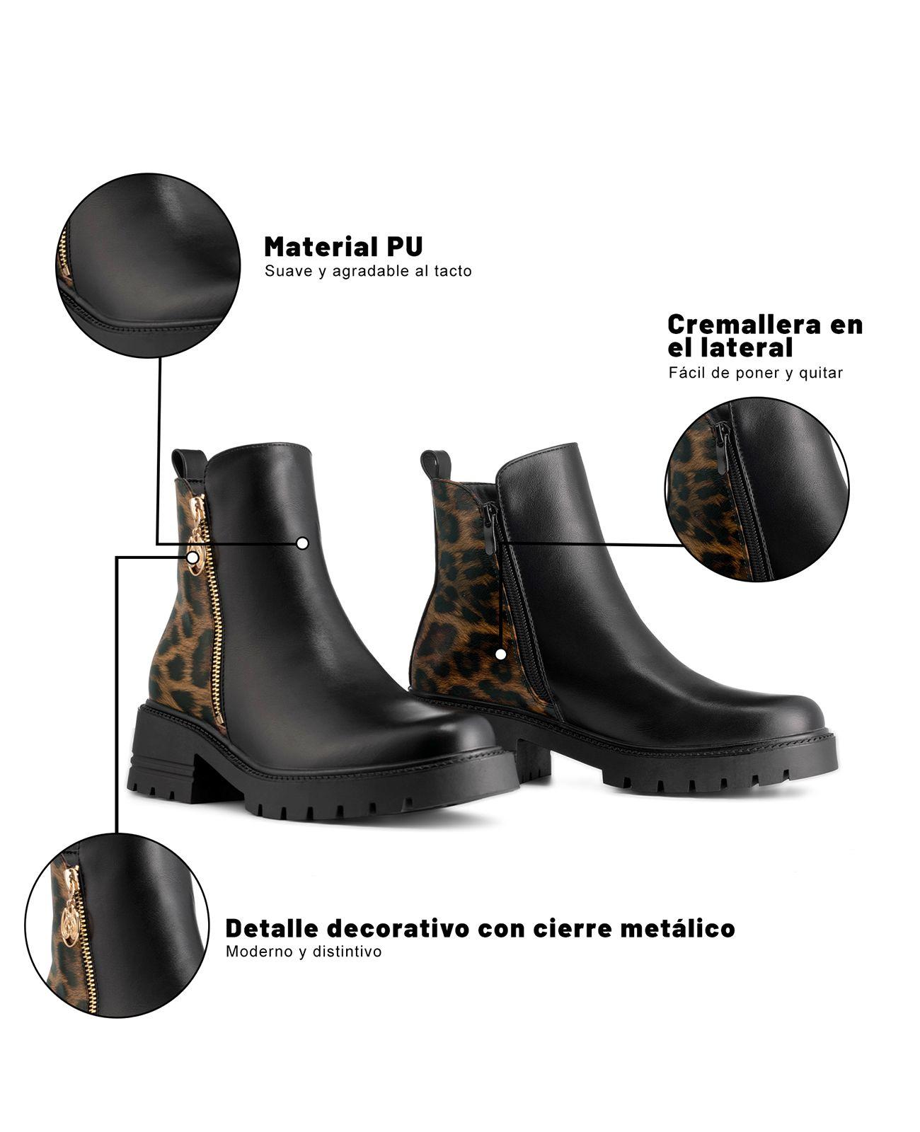 Botín Taco Mujer Casual PU Weide ZS85-7