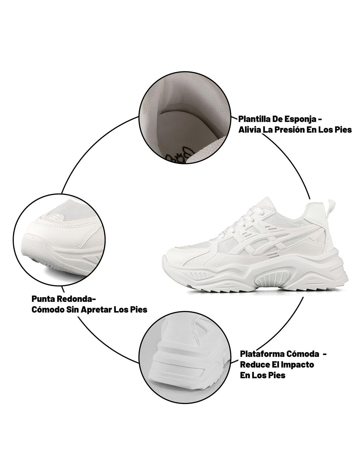 Zapatilla Deportiva Casual Mujer Moda Plataforma Weide LT612-8