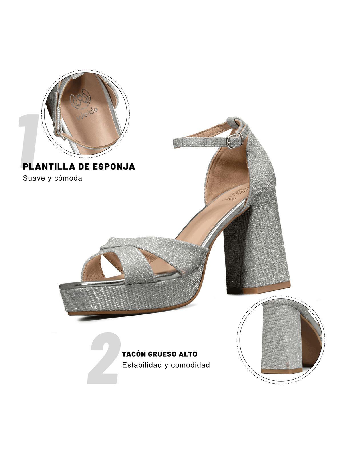 Sandalias Taco Alto Moda Fiesta Mujer Weide YOU551-8