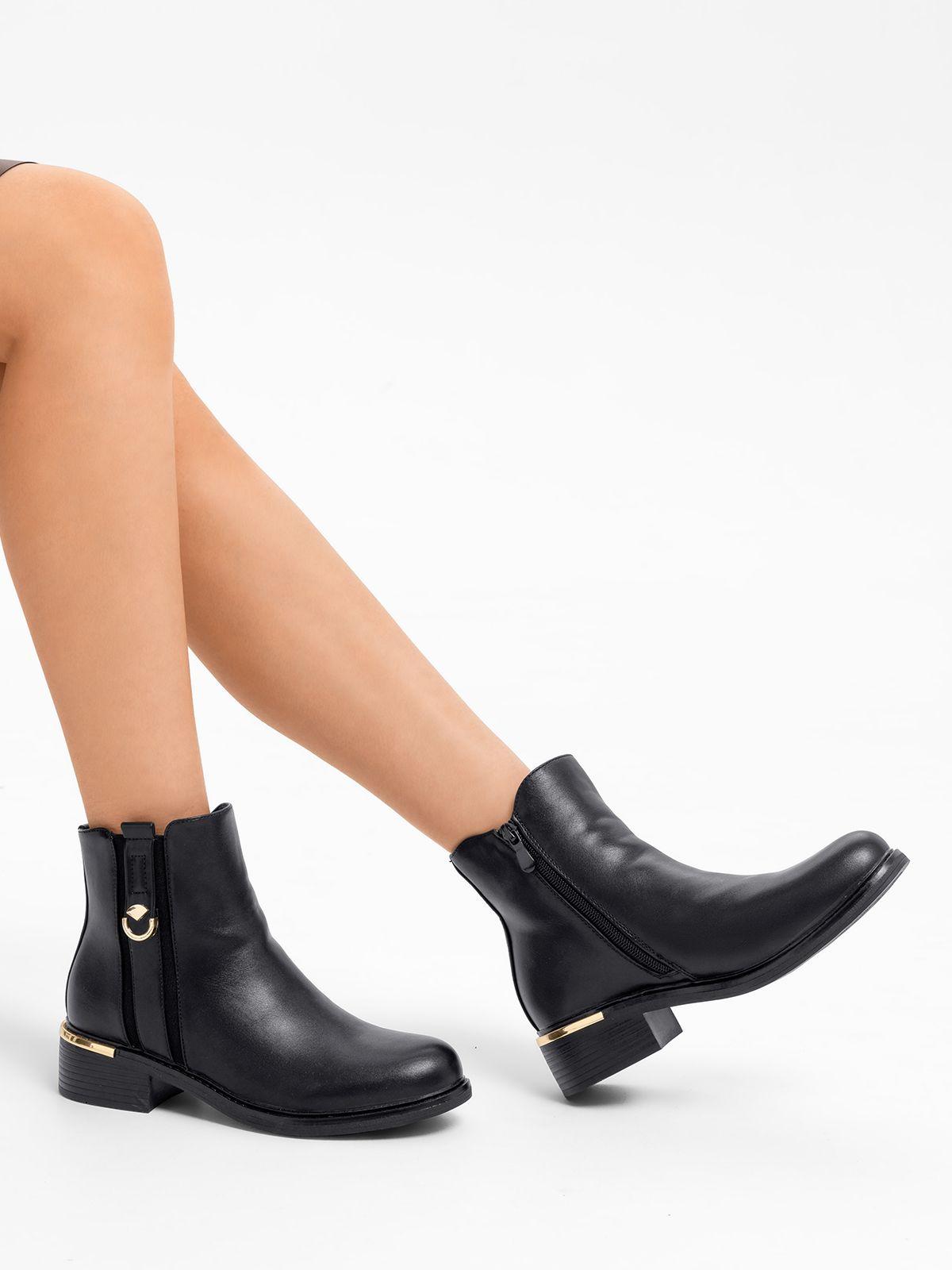 Botin Casual Mujer Eco Cuero Clasico Comodo Weide HX509-1
