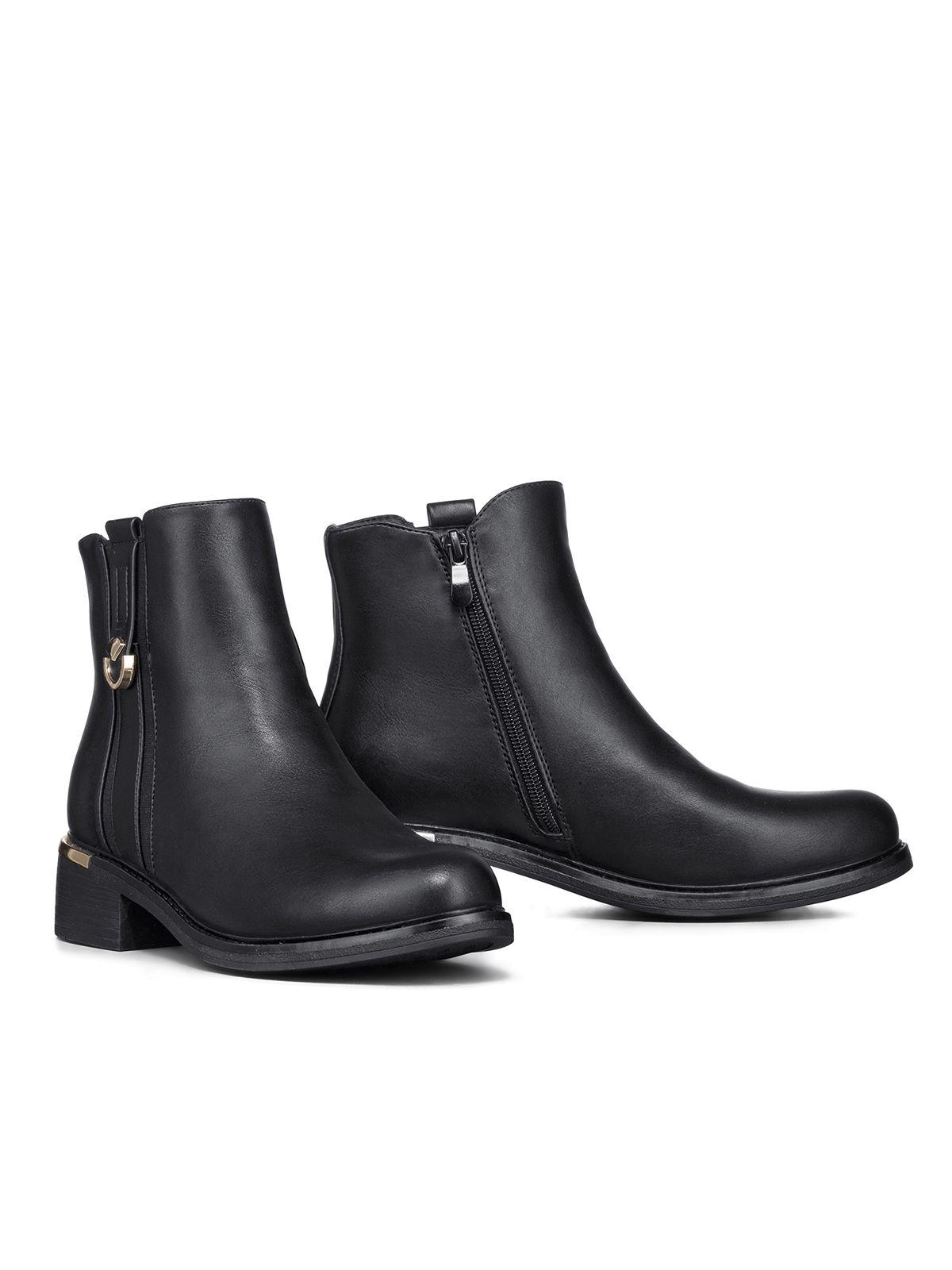 Botin Casual Mujer Eco Cuero Clasico Comodo Weide HX509-4