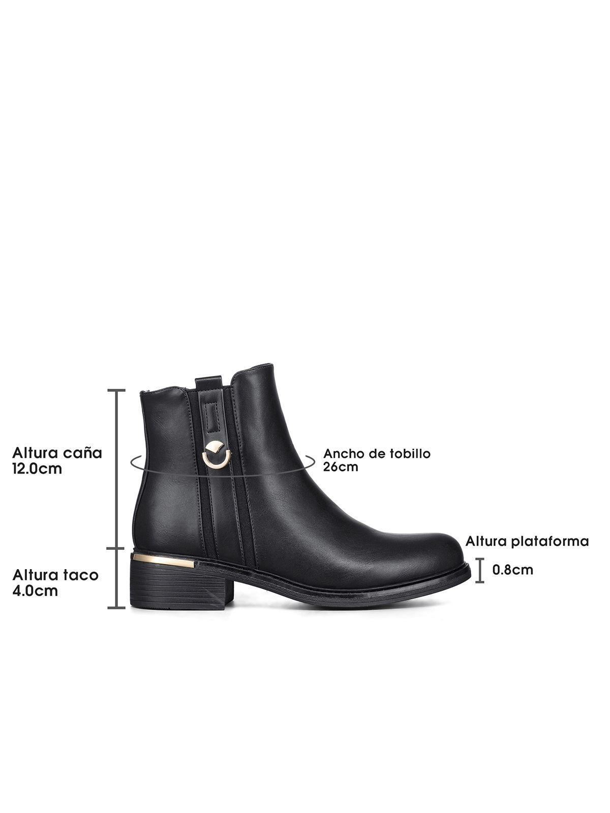 Botin Casual Mujer Eco Cuero Clasico Comodo Weide HX509-5