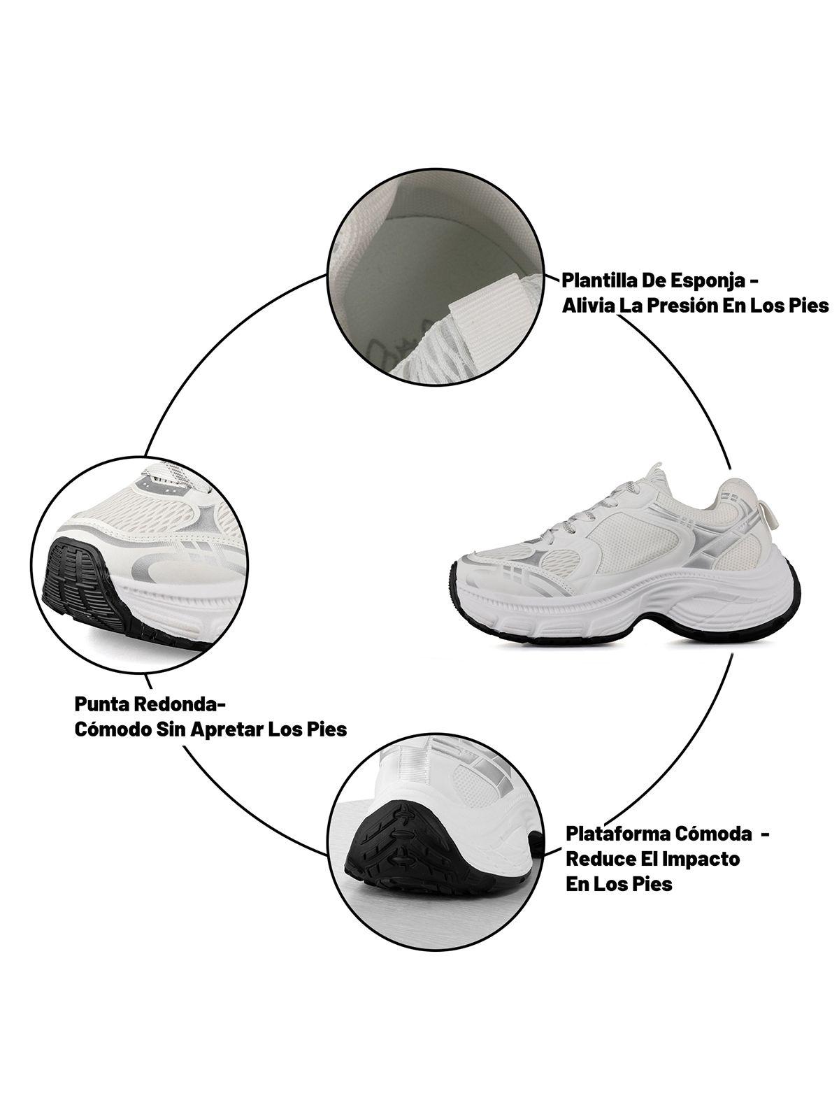Zapatilla Deportiva Plataforma Mujer Confort Weide LT615-3