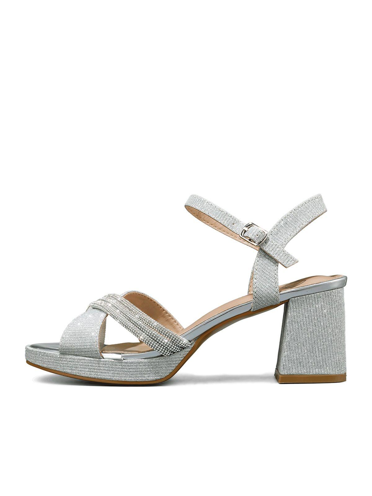 Sandalia Taco De Moda Con Pedrería Mujer Weide You536-1