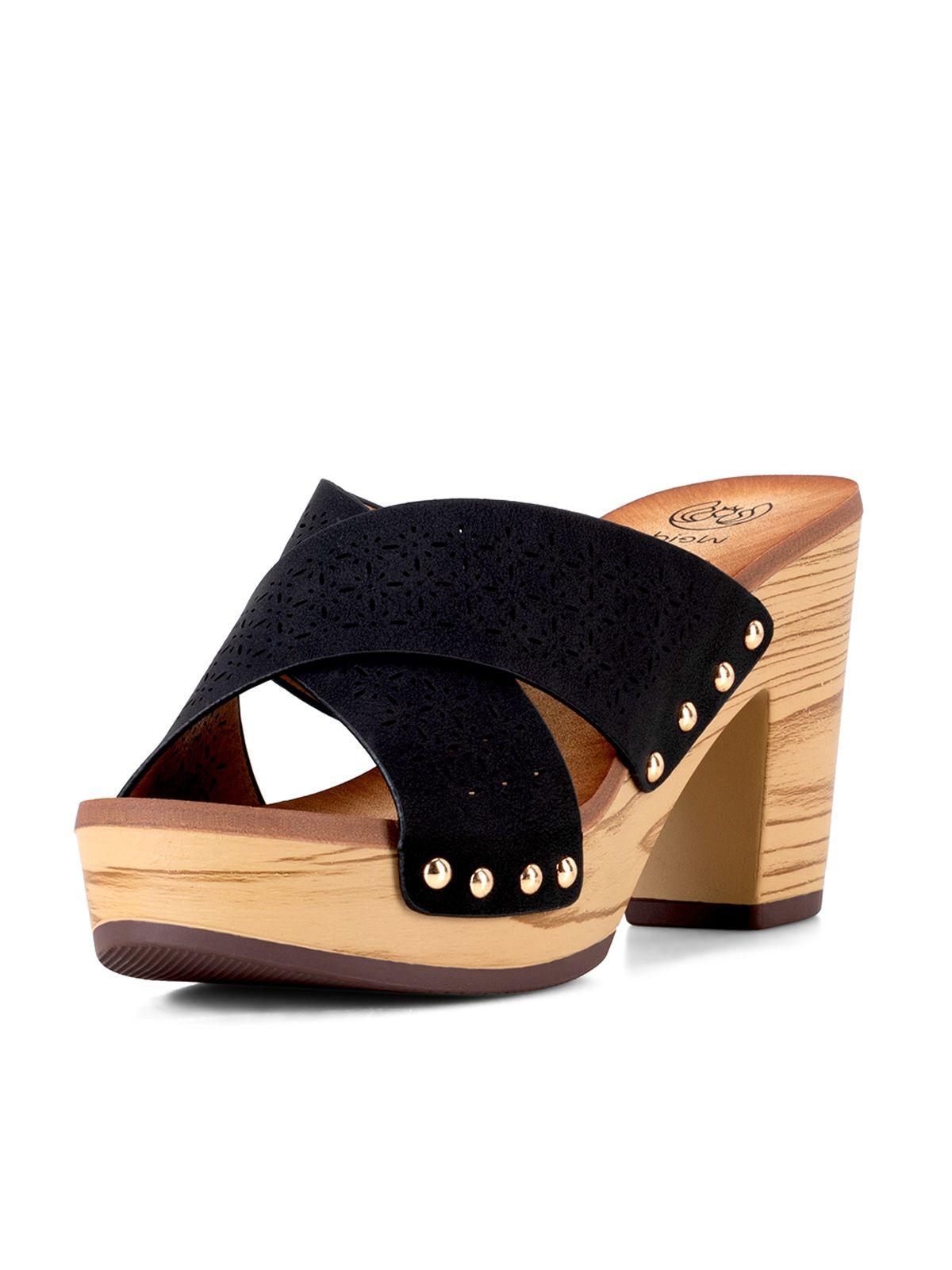 Sandalia Plataforma Negro Casual JS59 Weide-0