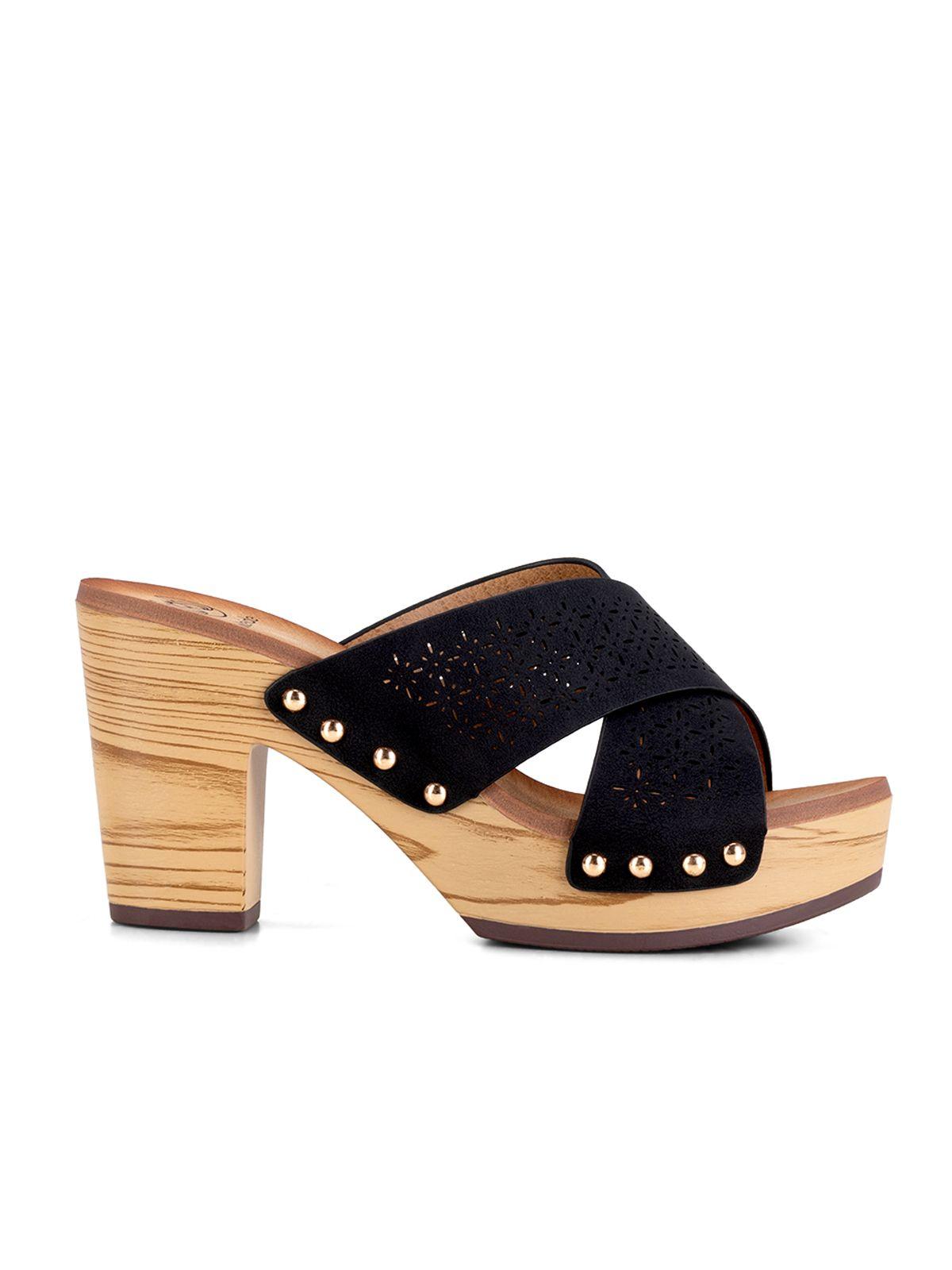 Sandalia Plataforma Negro Casual JS59 Weide-1