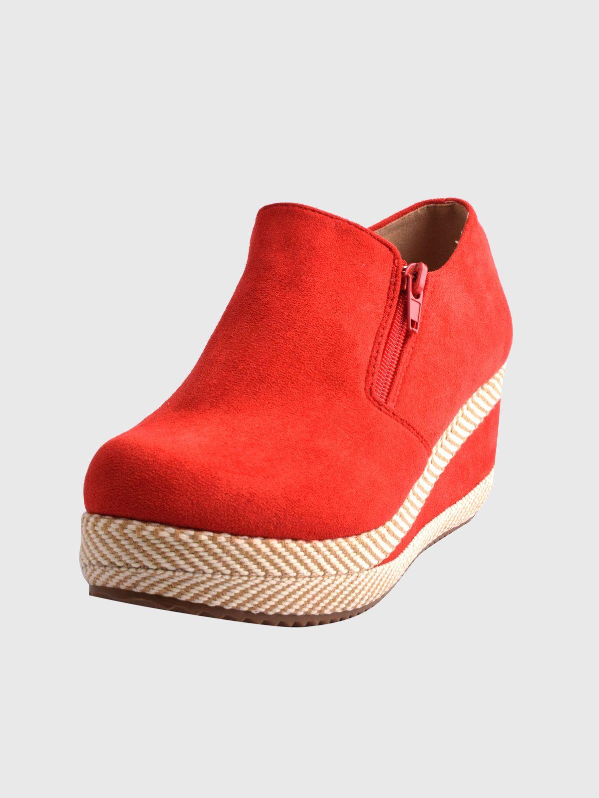 Zapato Sibila Rojo Weide-0