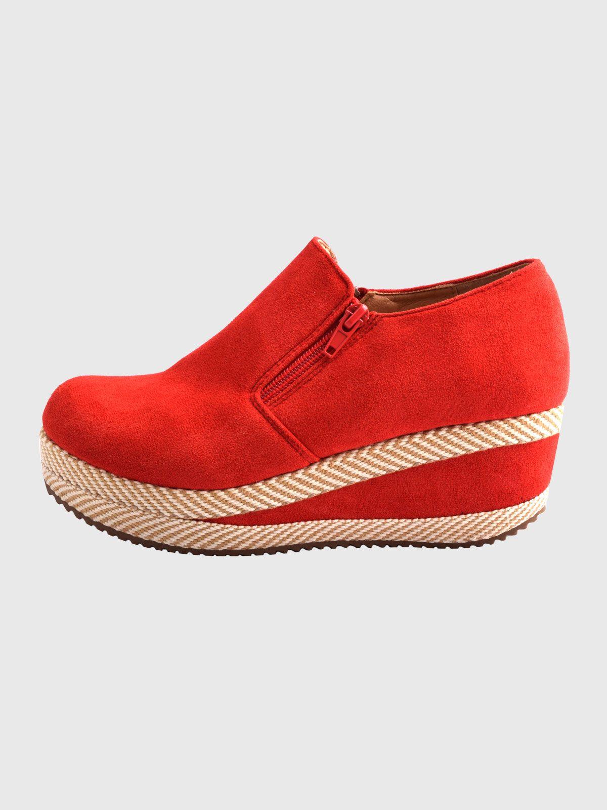 Zapato Sibila Rojo Weide-1