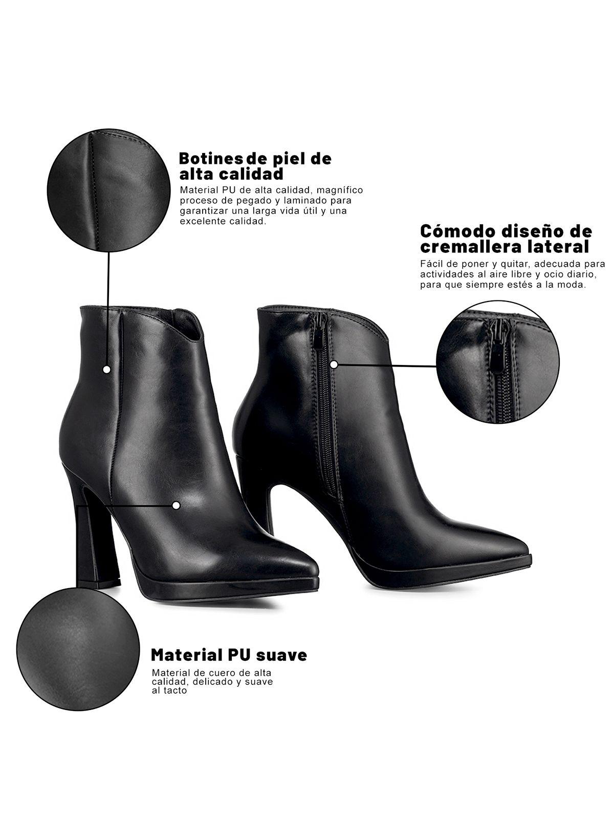 Botin Mujer Casual Taco Grueso Clasico Vintage Weide CZY610-6