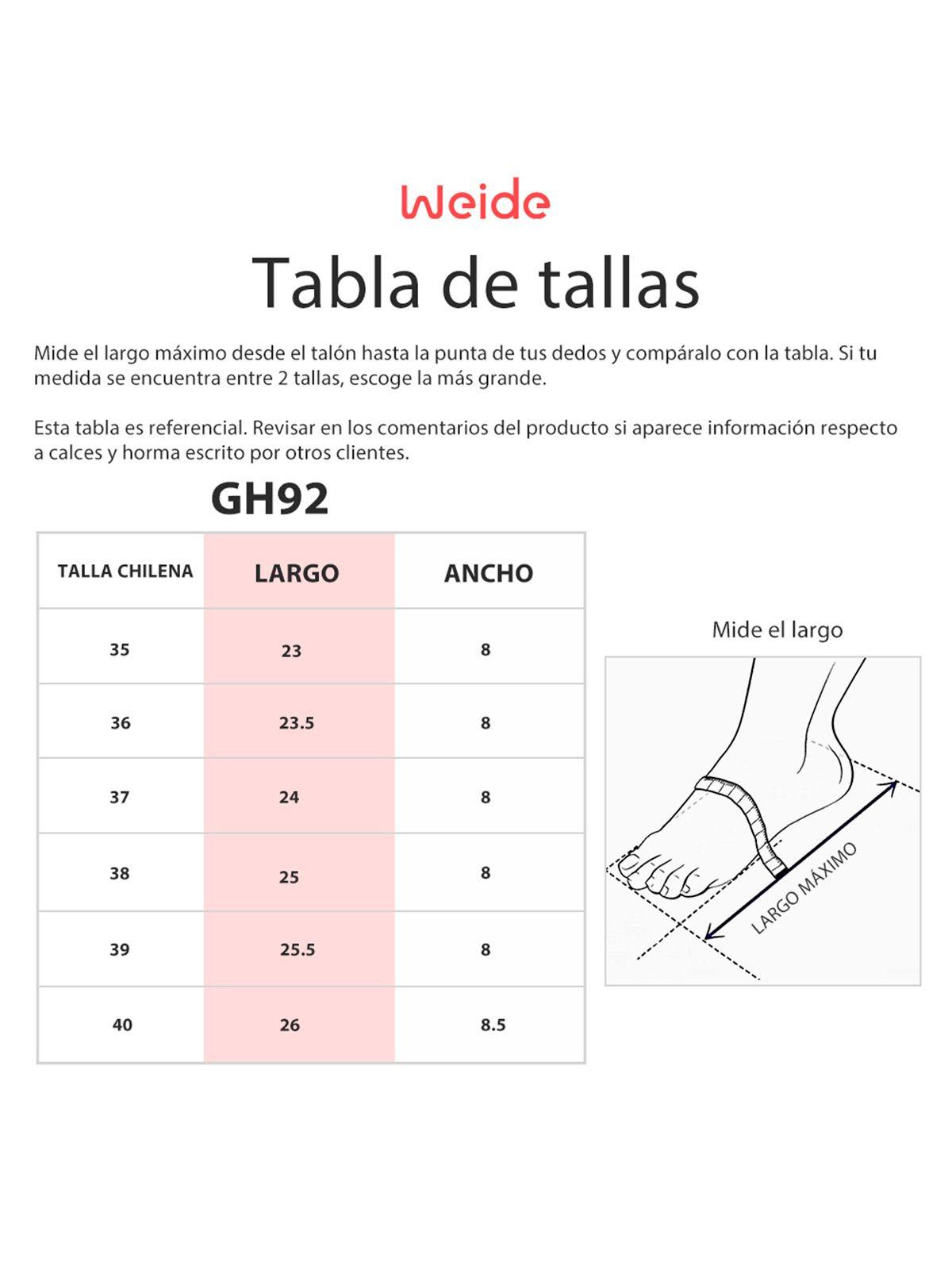 Sandalia Taco  Blanco Fiesta GH92 Weide-3