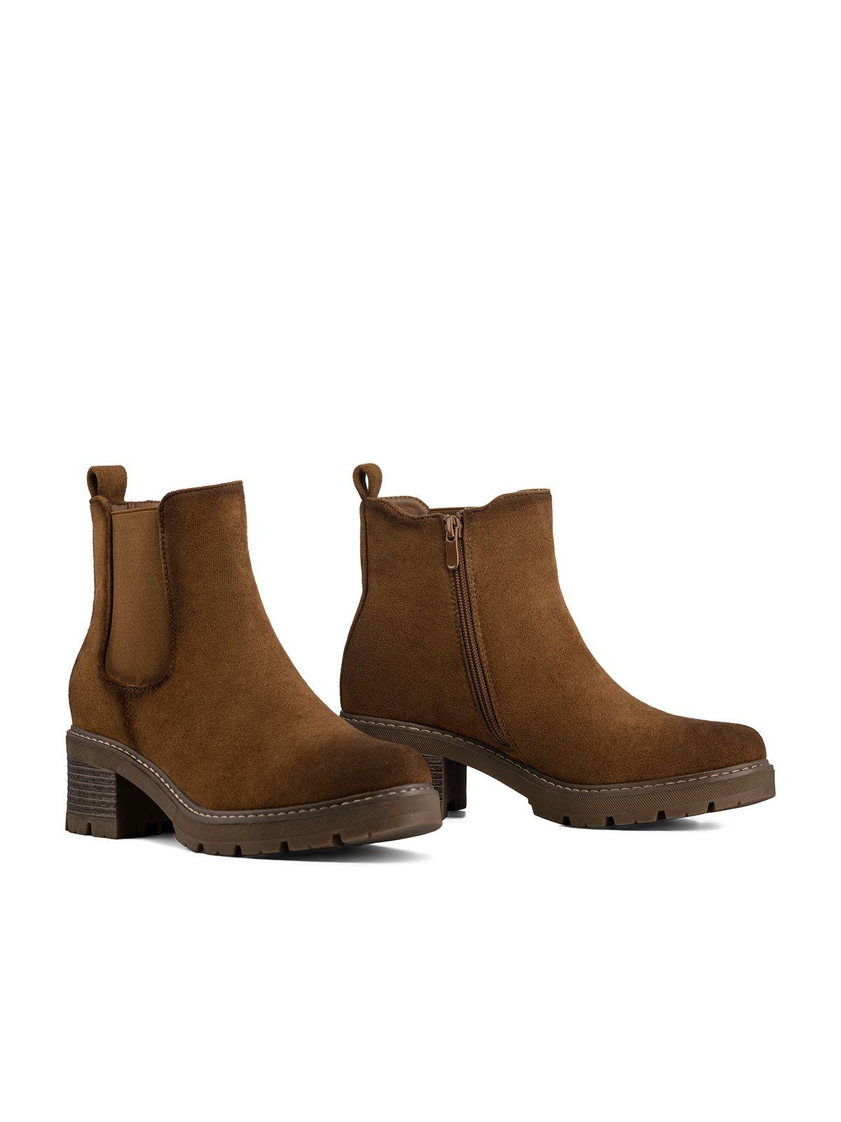 Botín Taco Mujer Outdoor PU Textil Weide ZS81-4