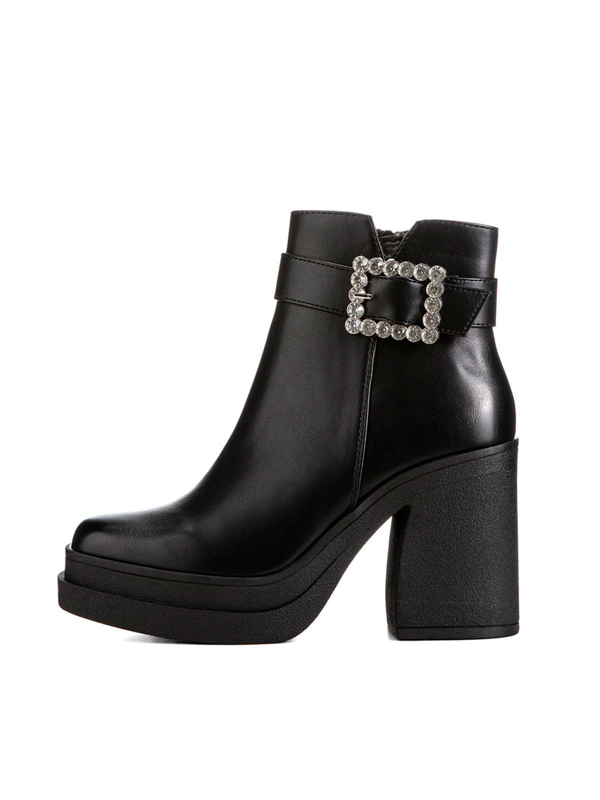 Botin Negro Casual Mujer Weide CZY575-2