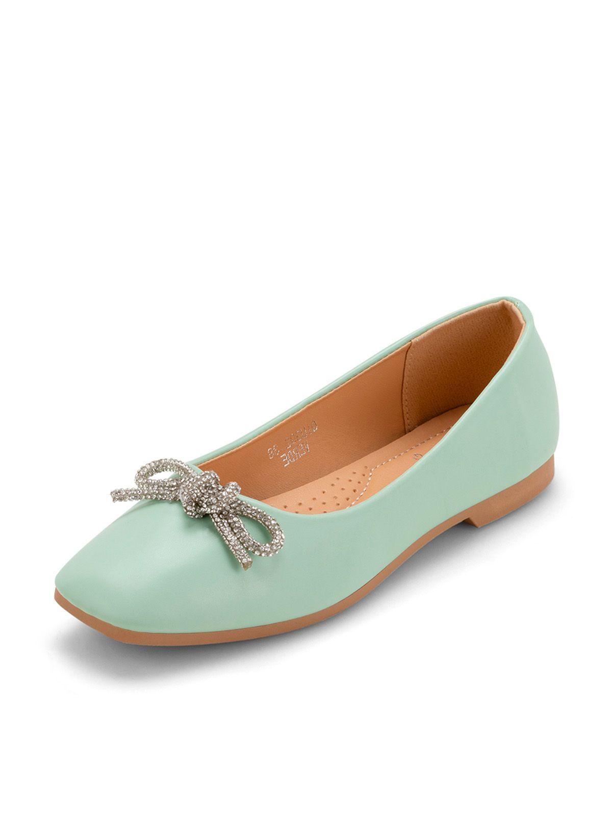 Zapato Taco Verde Casual QIU302 Weide-0
