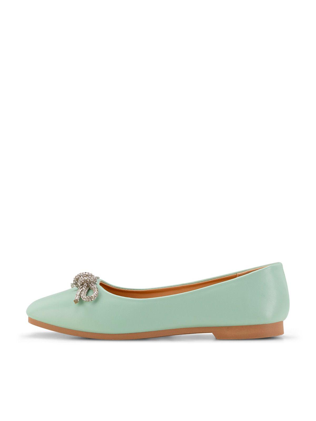 Zapato Taco Verde Casual QIU302 Weide-1