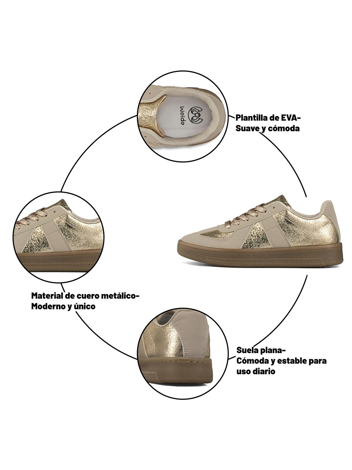 Zapatilla Deportiva Comfort Mujer Eco Cuero Weide TFA201-6