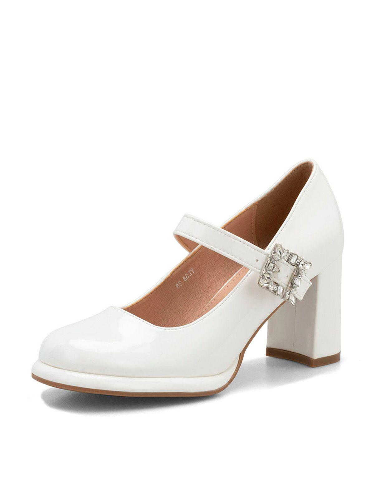 Zapatos Taco Mujer Alma Blanco Weide-0