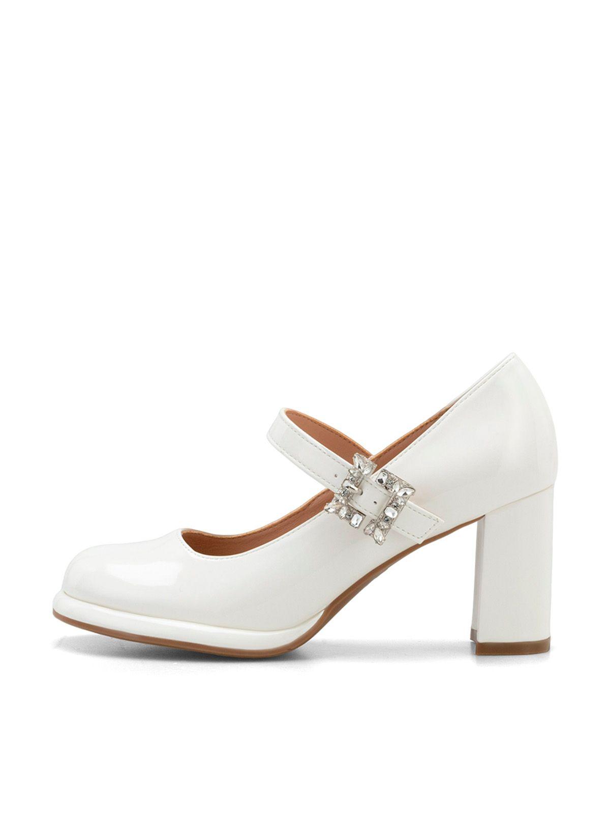 Zapatos Taco Mujer Alma Blanco Weide-1