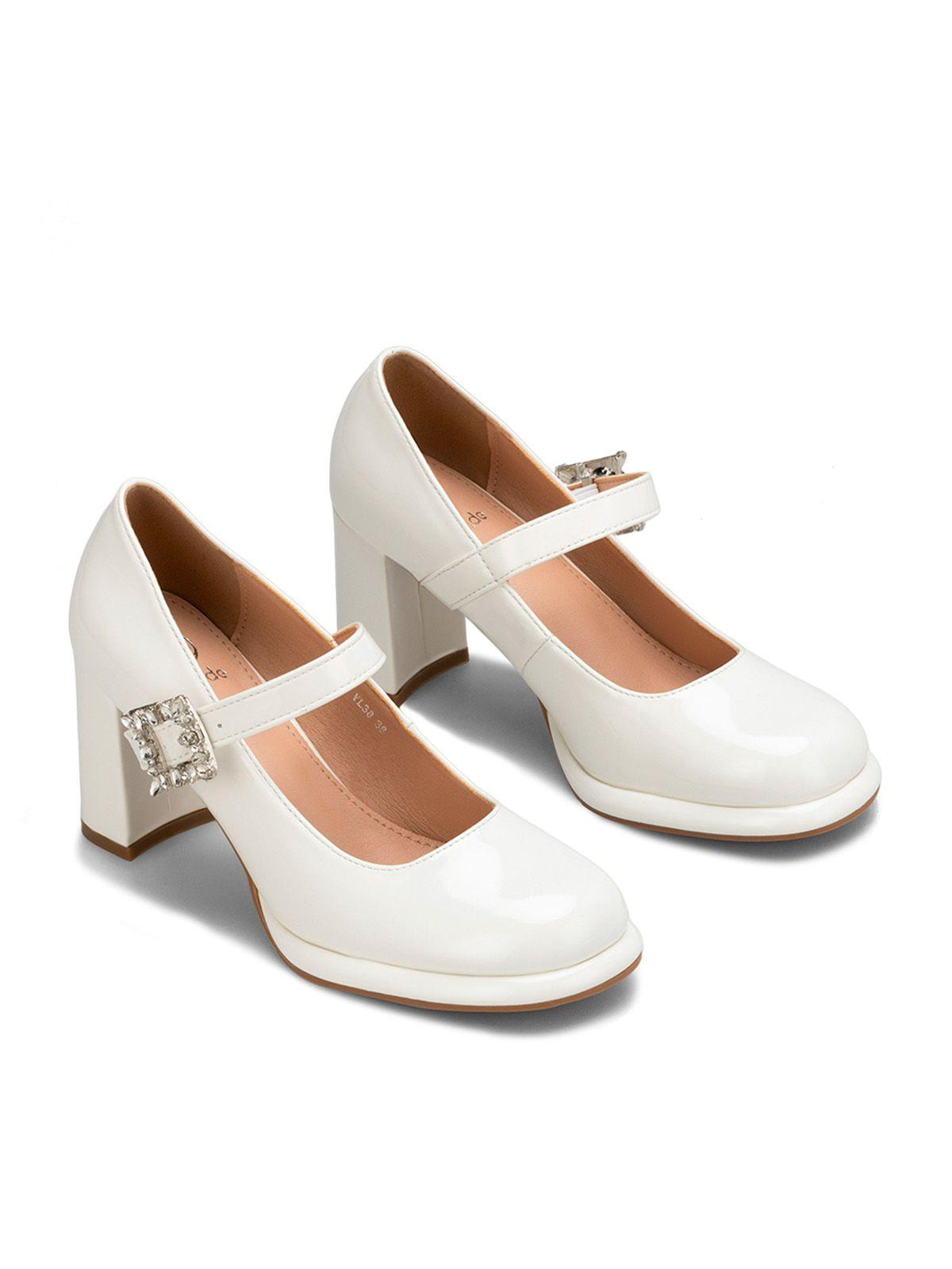 Zapatos Taco Mujer Alma Blanco Weide-2