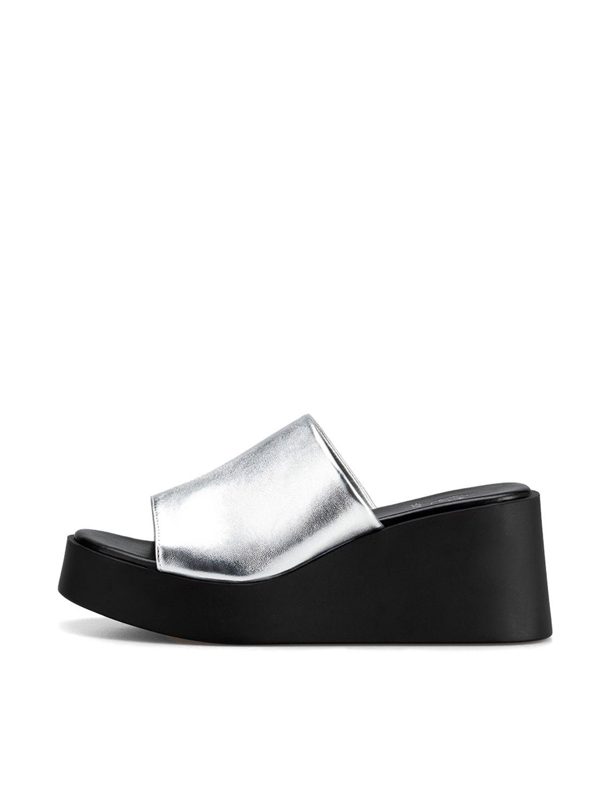 Sandalia Casual Plataforma Plateada Mujer Weide QIU330-1