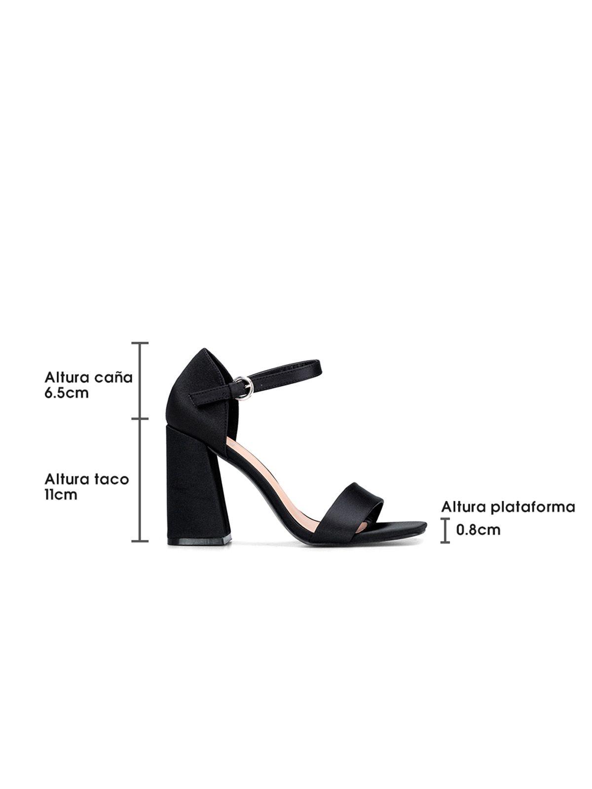 Sandalia Taco Alto Negro Fiesta QIU335 Weide-4