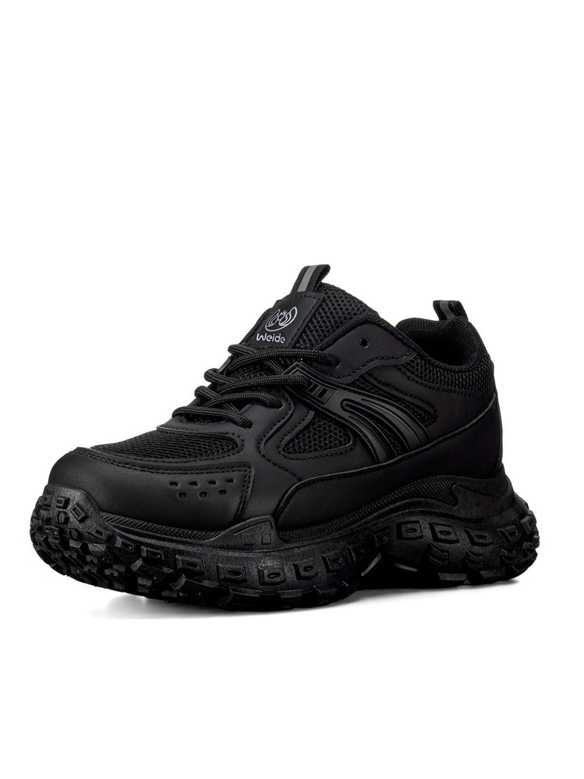 Zapatillas Negro Casual Mujer Weide SL03-0