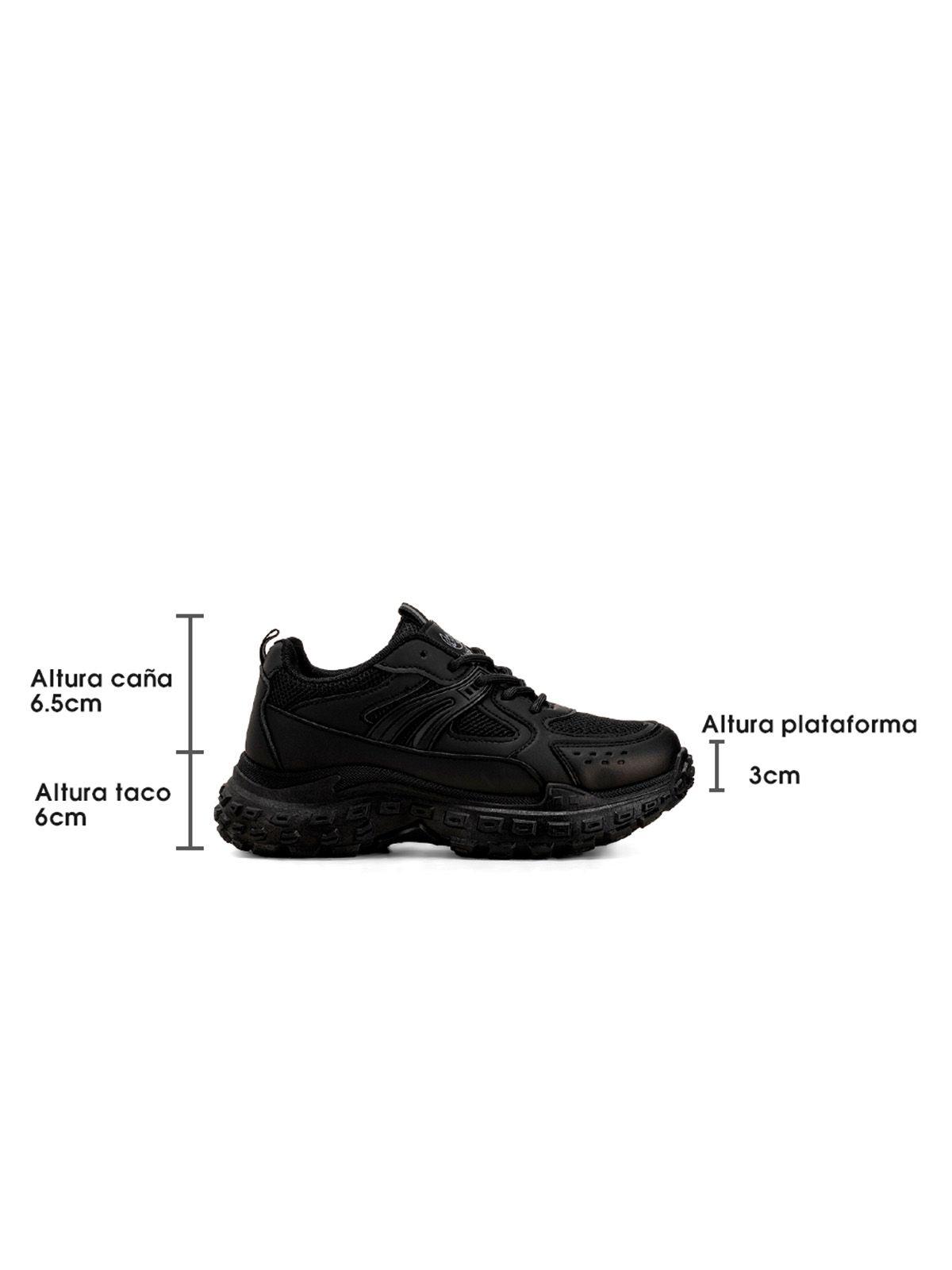 Zapatillas Negro Casual Mujer Weide SL03-6