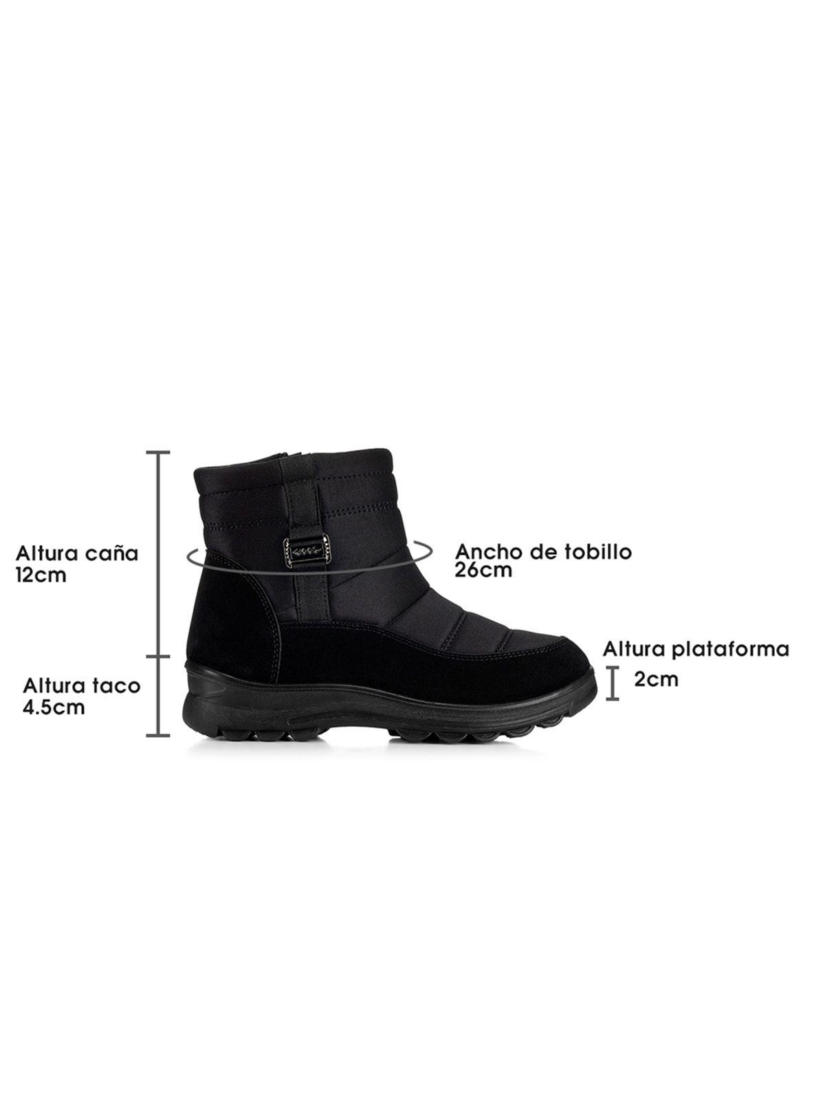 Botin Negro Casual Mujer Weide TFA192-5