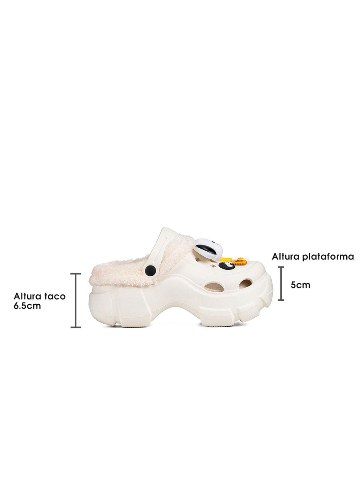 Zueco Blanco Casual Mujer Weide GH121-5