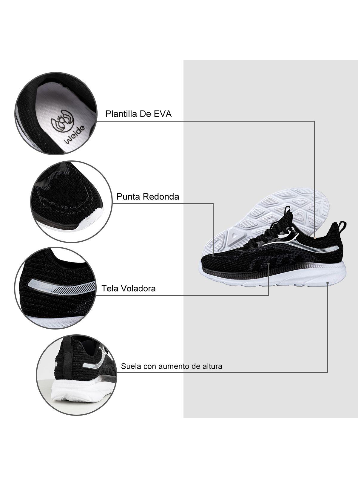 Zapatilla Deportiva Mujer Urbana Con Cordones Weide TFA207-5