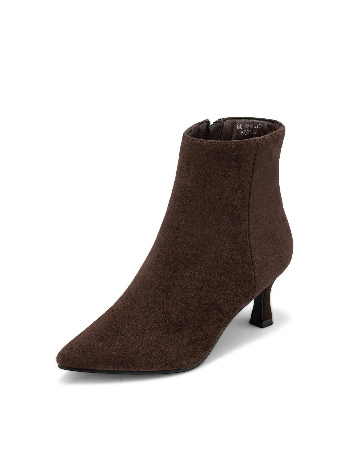 Botín Taco Alto Mujer Casual PU Textil Weide QIU500-0