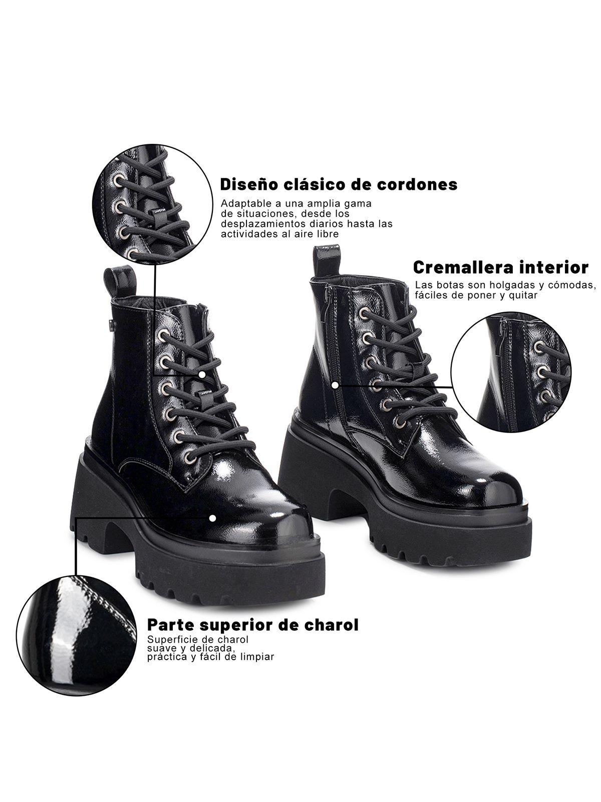 Botin Negro Casual Mujer Weide DH31B-6