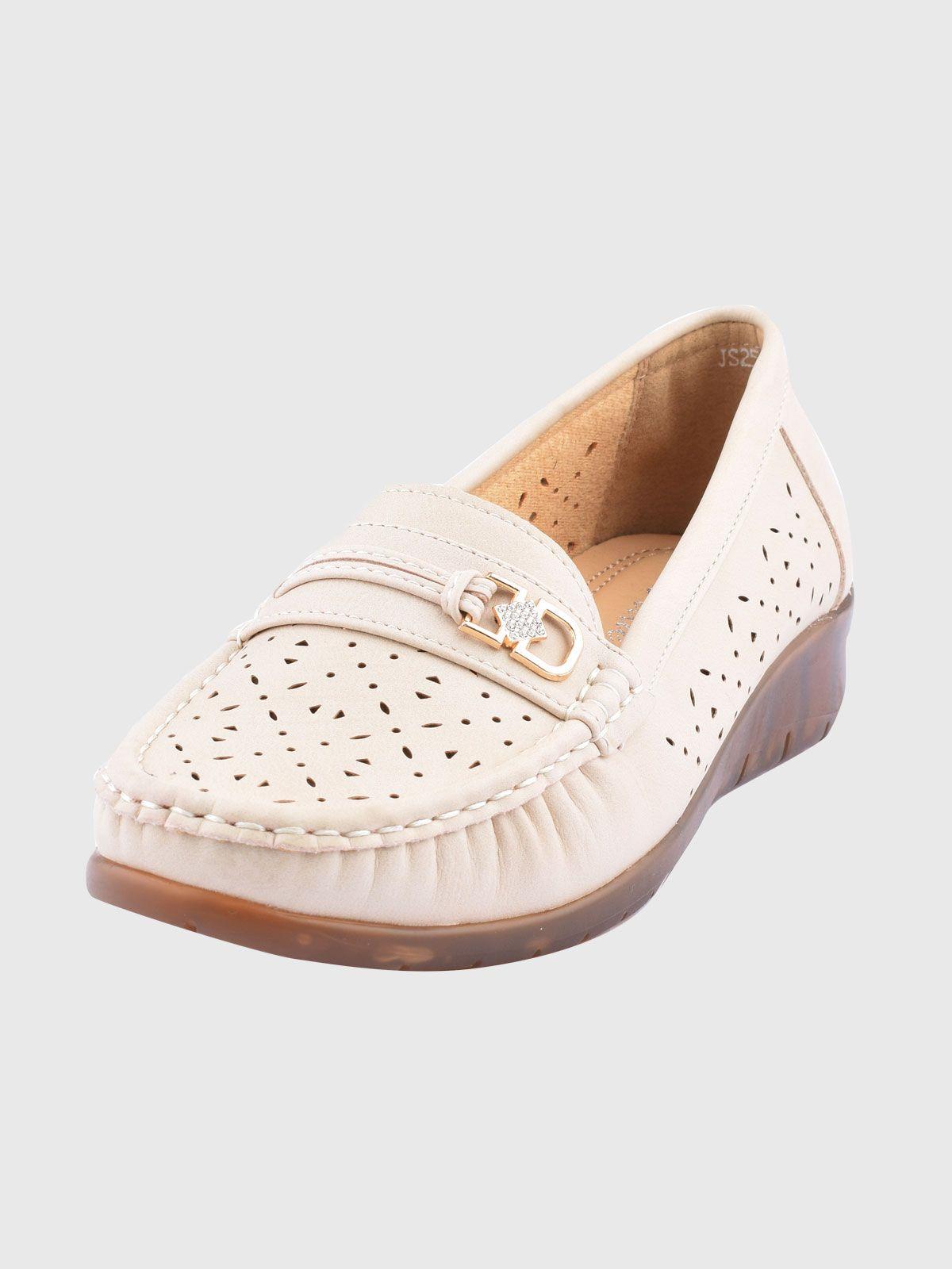 Mocasín Dominique Beige Weide-0