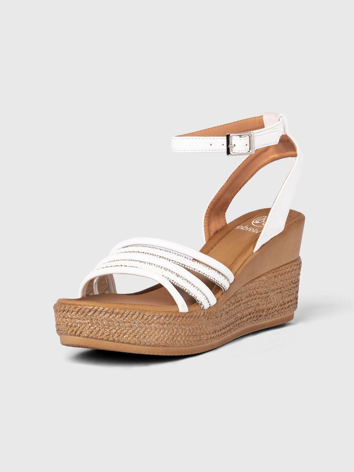 Sandalia Mujer Melanie Blanco Weide-0