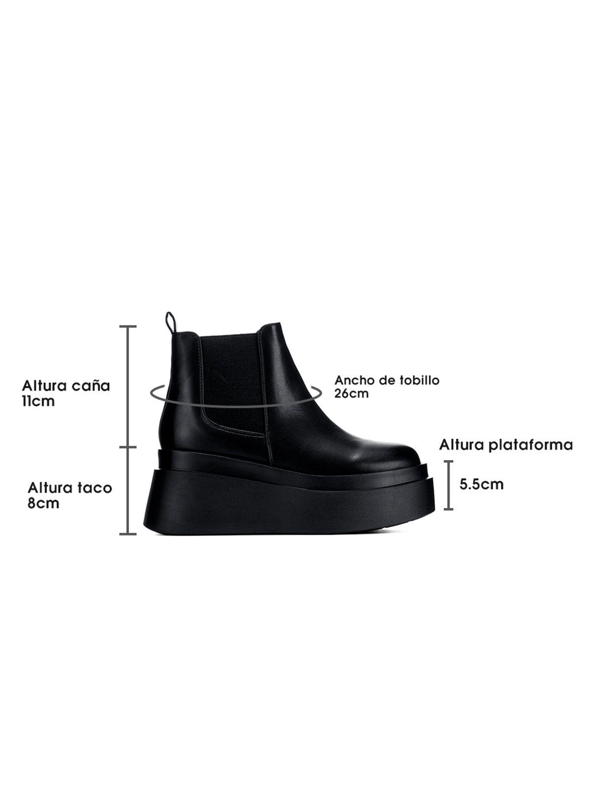 Botin Negro Casual Mujer Weide CZY587-5