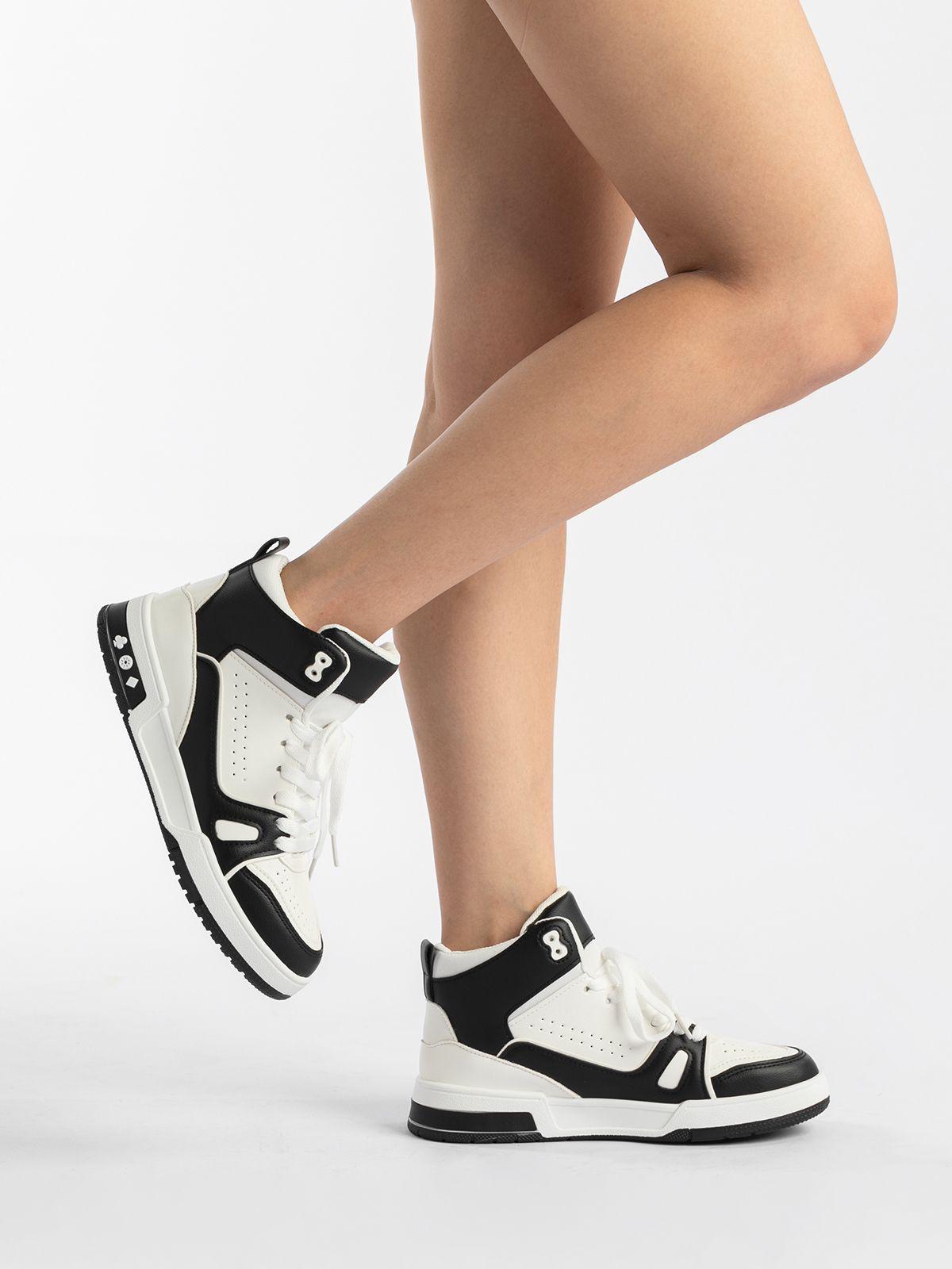 Zapatilla  Mujer Dolores Blanco Negro Weide-5