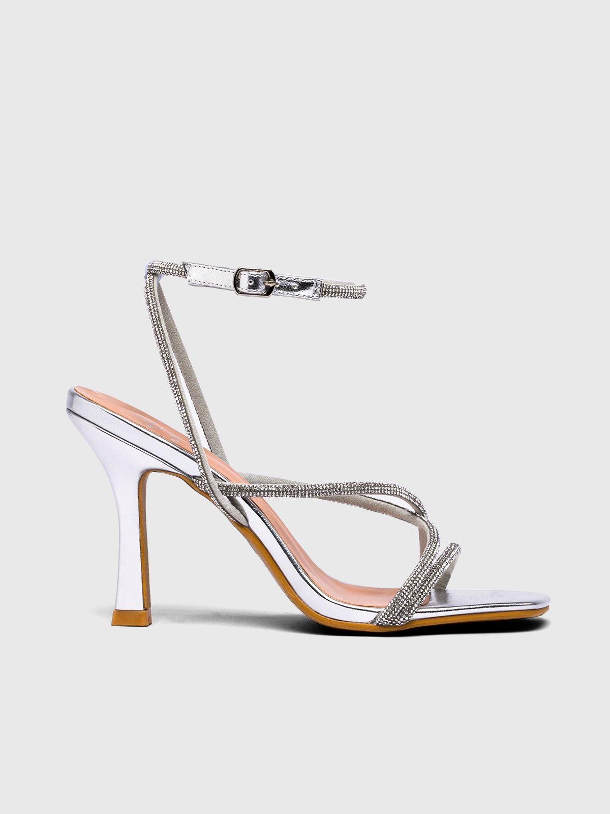 Sandalia Fiesta Mujer Elina Plateado Weide-2