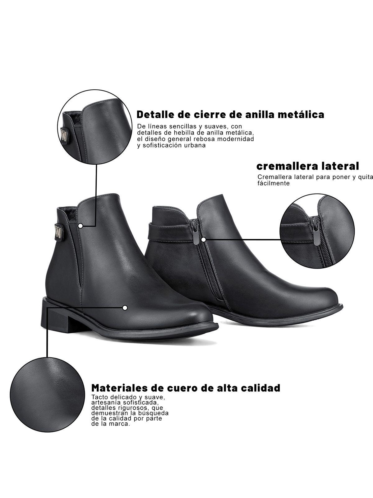 Botin Casual Mujer Eco Cuero Moda Vintage Formal Weide ZS63-6