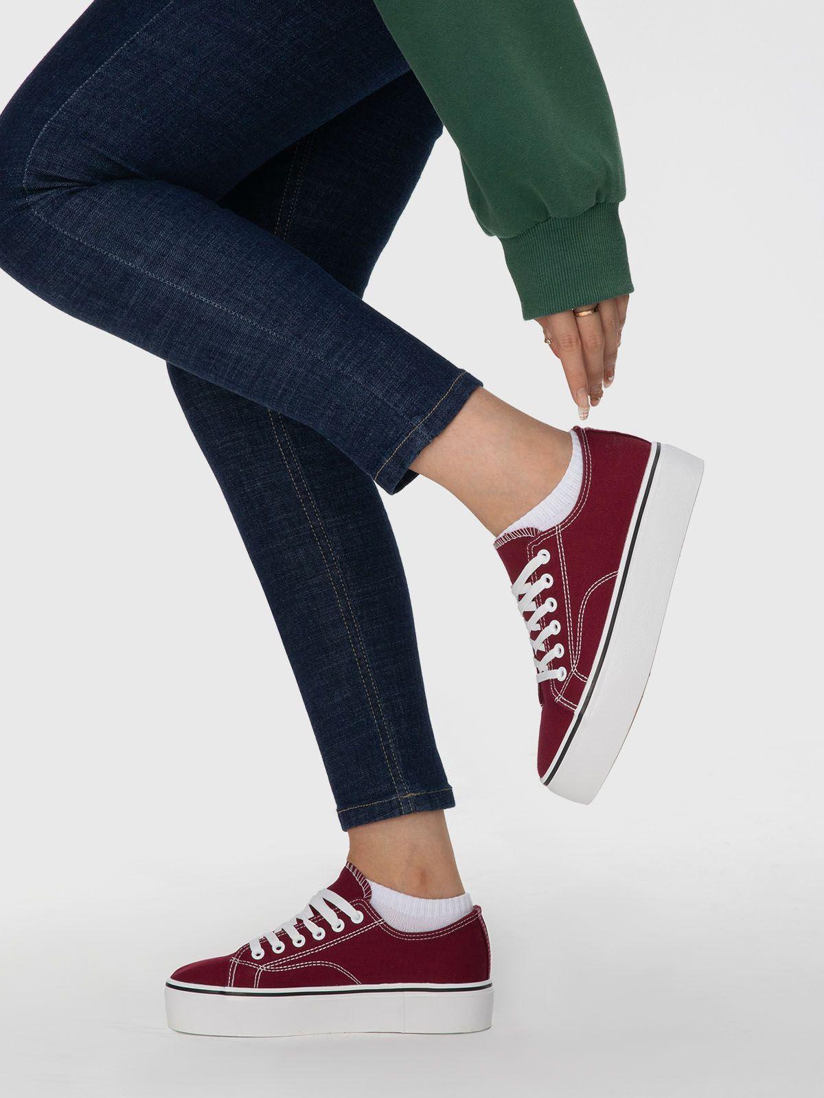 Zapatilla Mujer Oliveria Rojo Weide-1