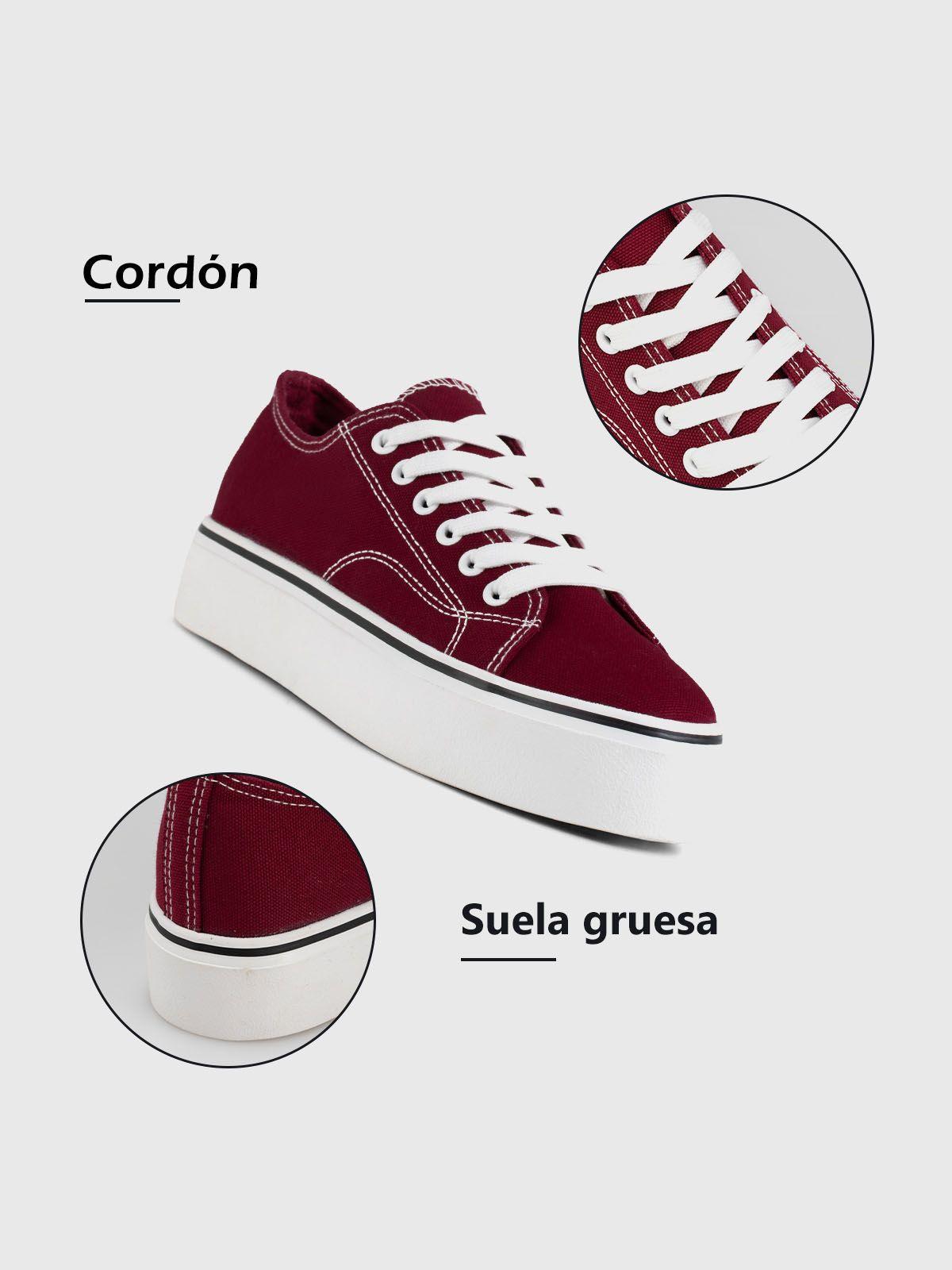 Zapatilla Mujer Oliveria Rojo Weide-6