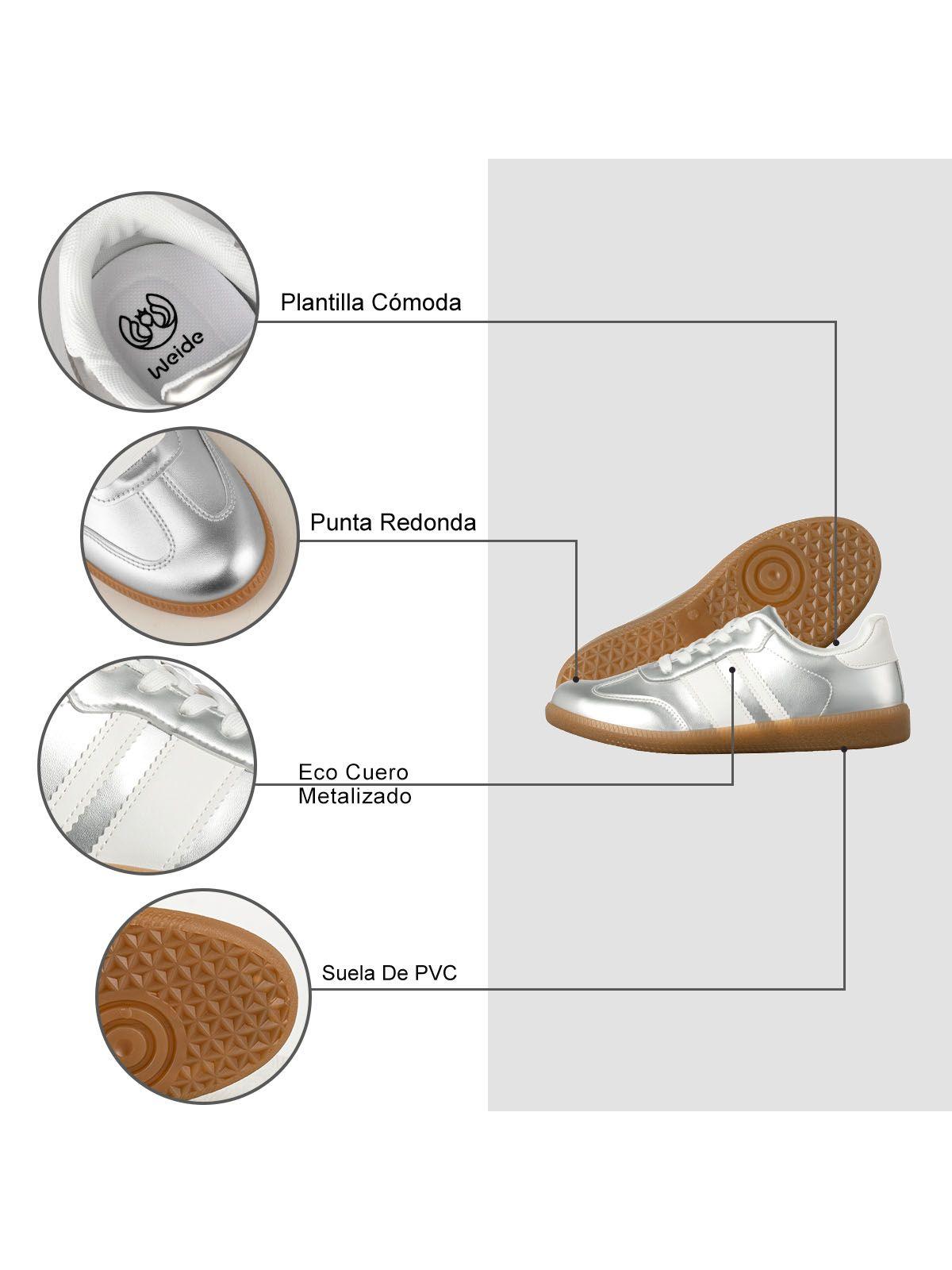 Zapatilla Deportiva Casual Mujer Eco Cuero Weide TFA200-5