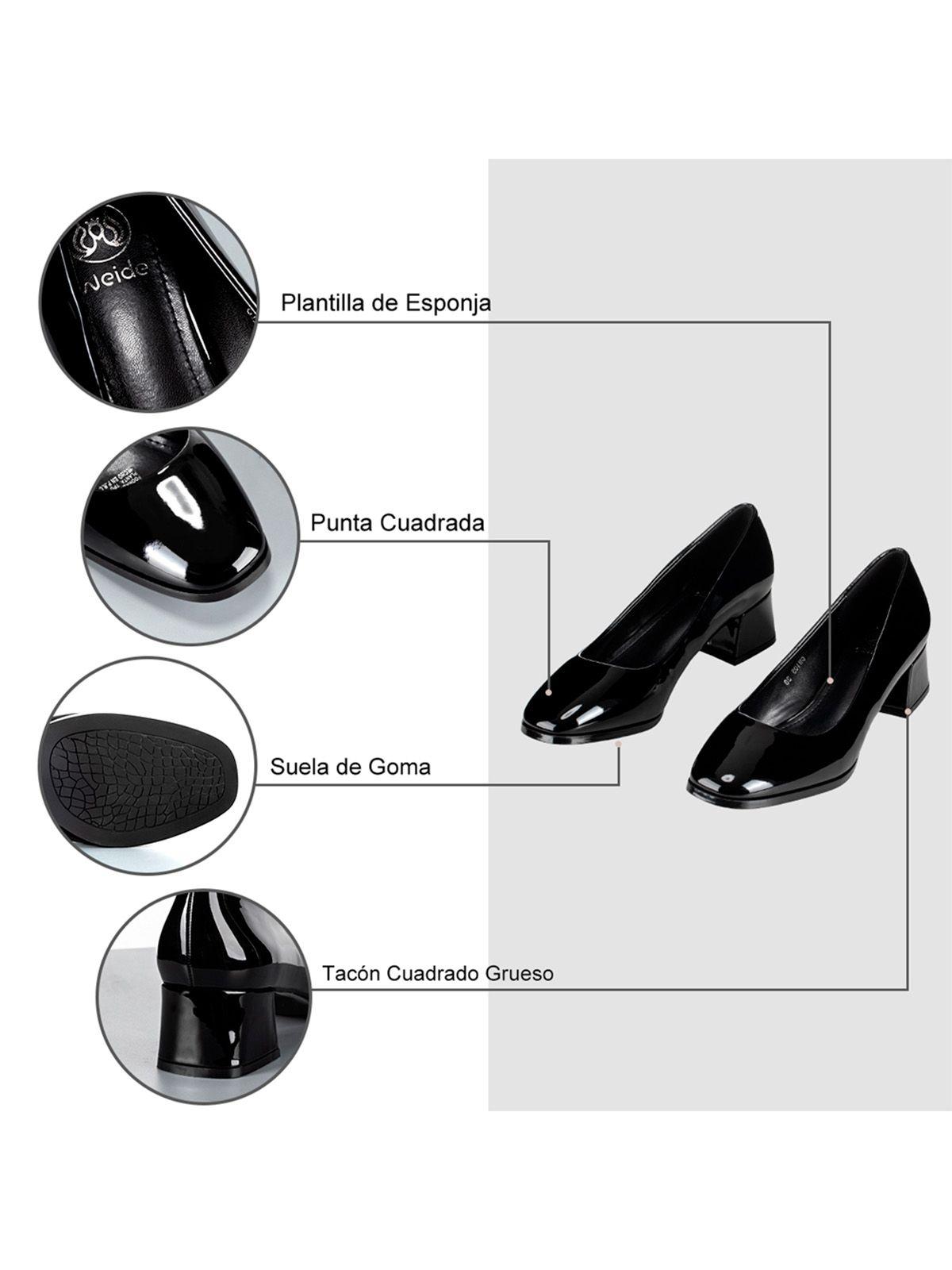 Zapatos Negro Formal Mujer Weide GH105-6