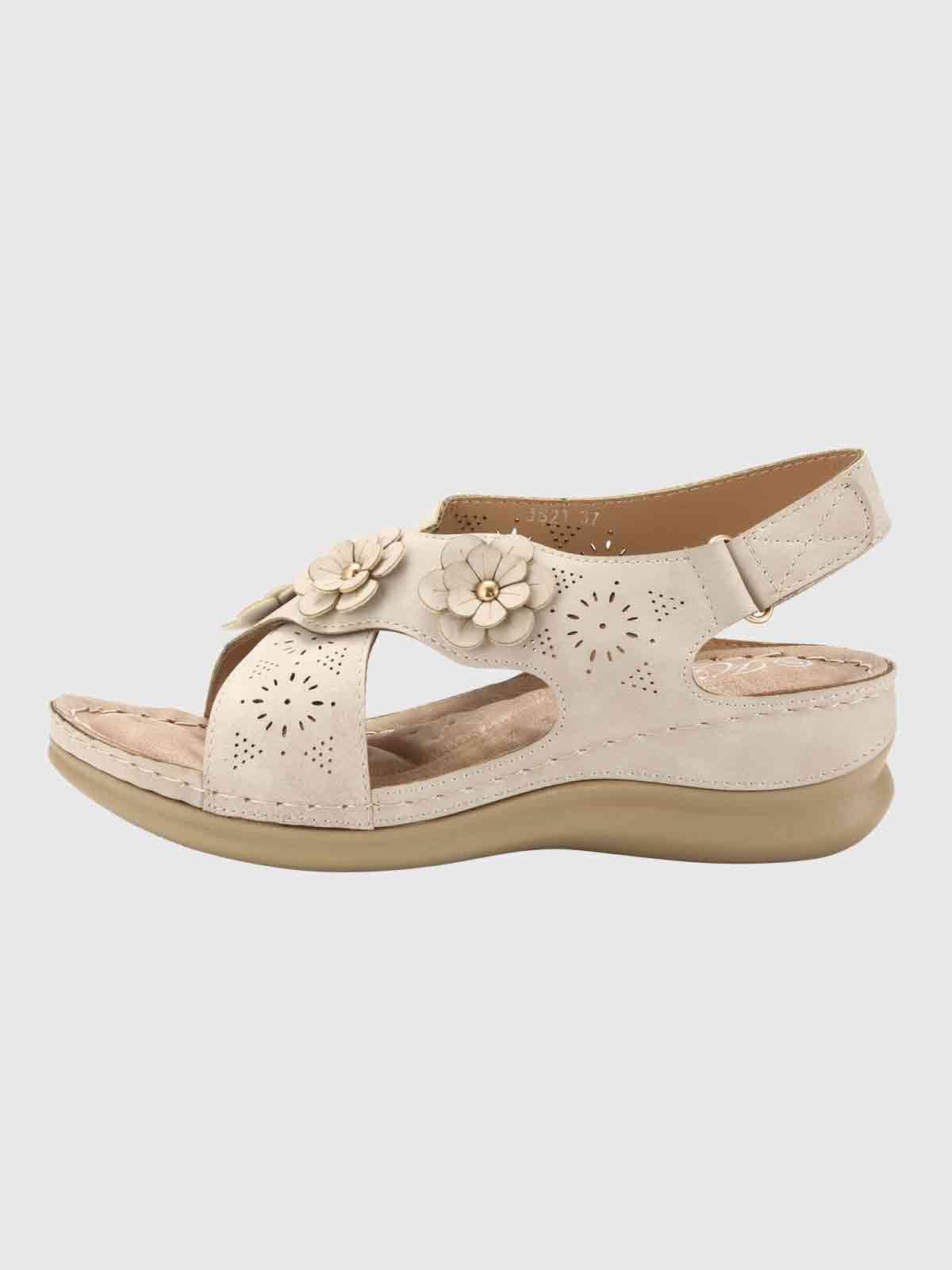 Sandalia Maxine Beige Weide-1
