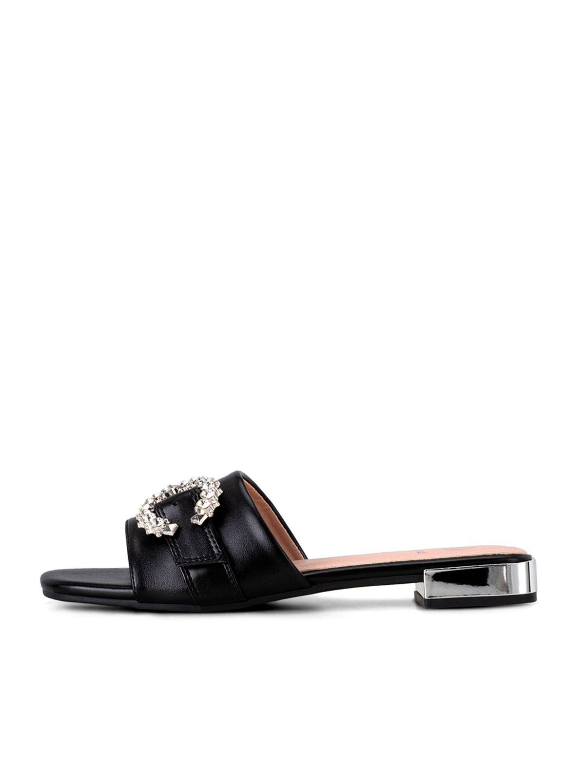 Sandalia Taco Negro Casual QIU306 Weide-1