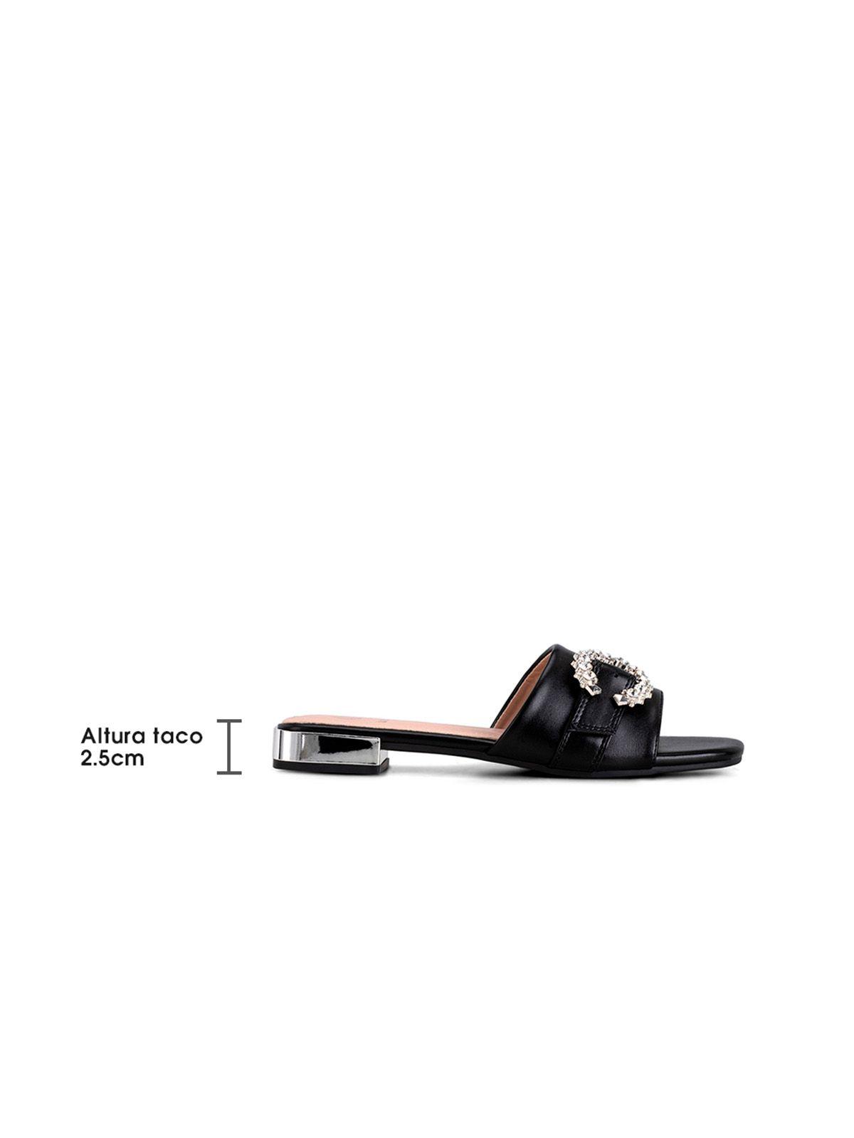 Sandalia Taco Negro Casual QIU306 Weide-4