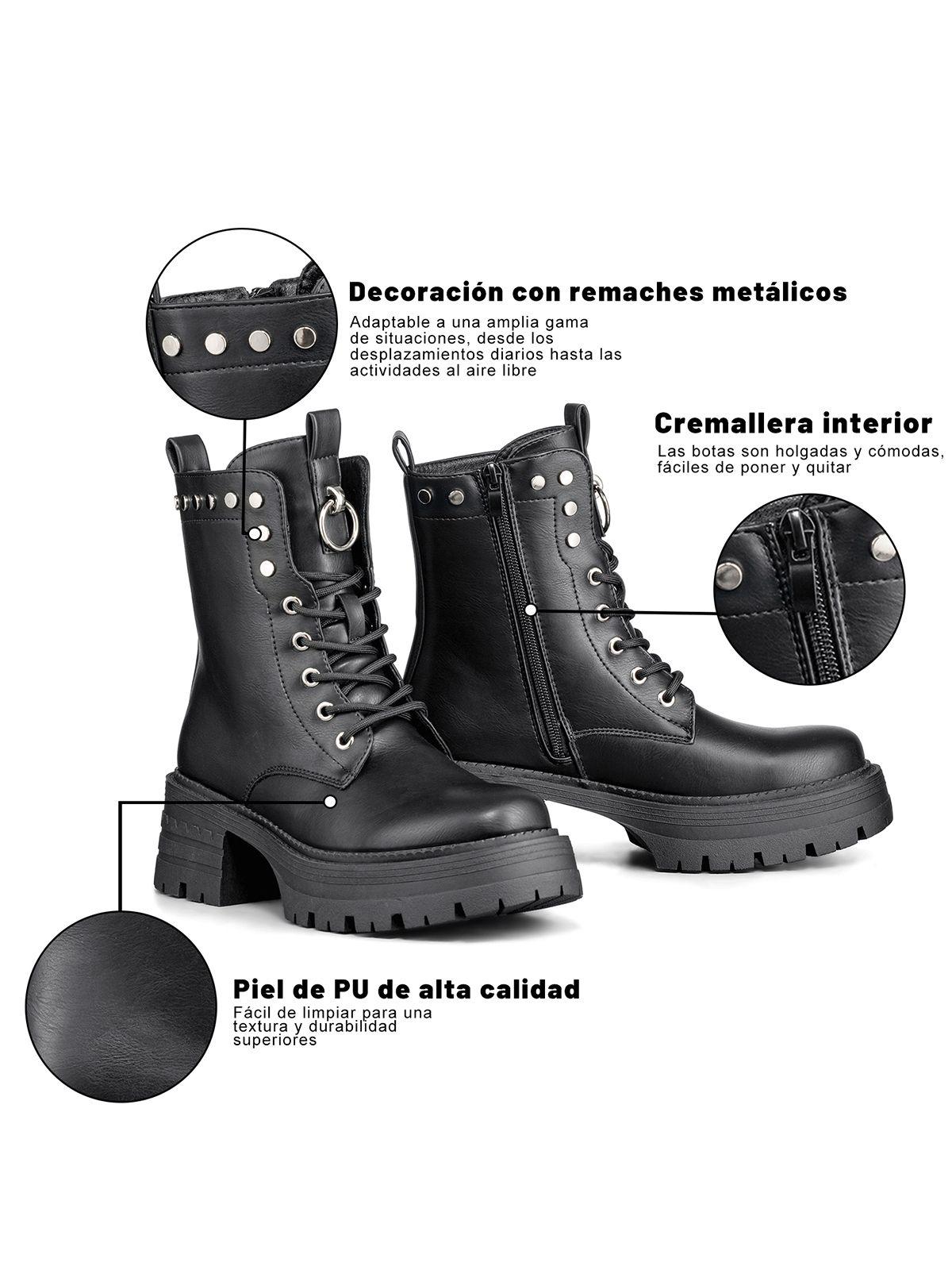 Botin Casual Mujer Eco Cuero Moda Vintage Weide DH86-6